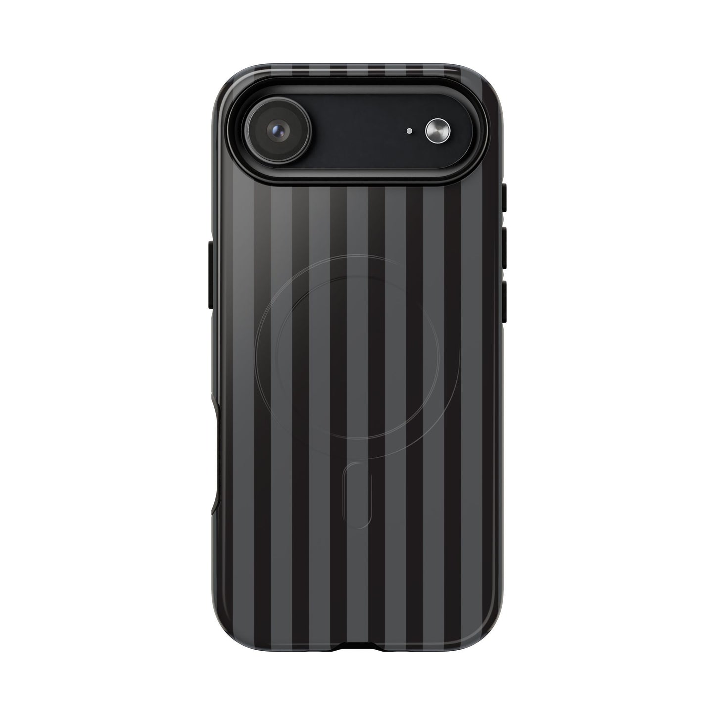 Magnetic Tough Phone Case — Black Stripe Protective Cover