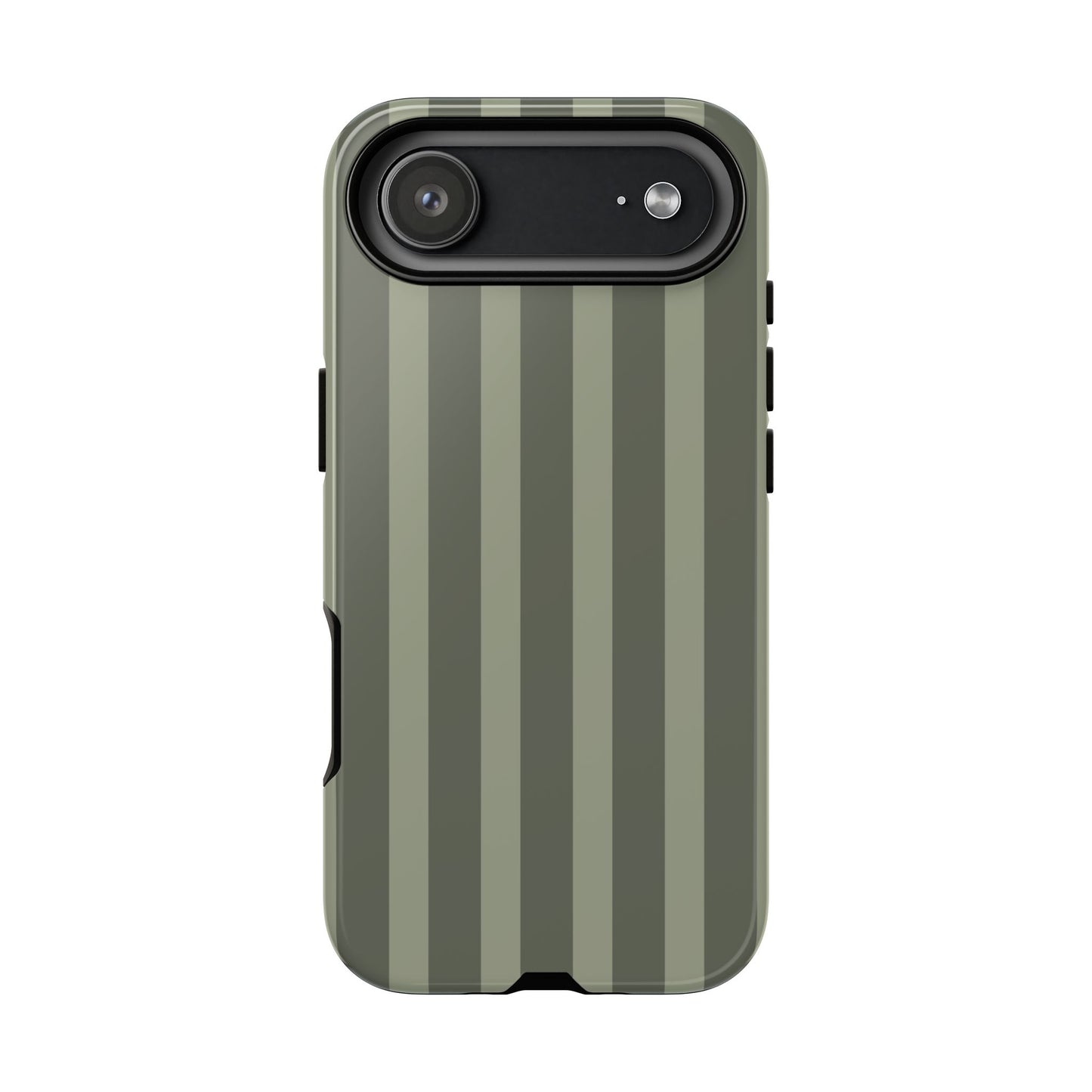 Olive Striped Tough Phone Case — Durable Military-Inspired Protective Cover