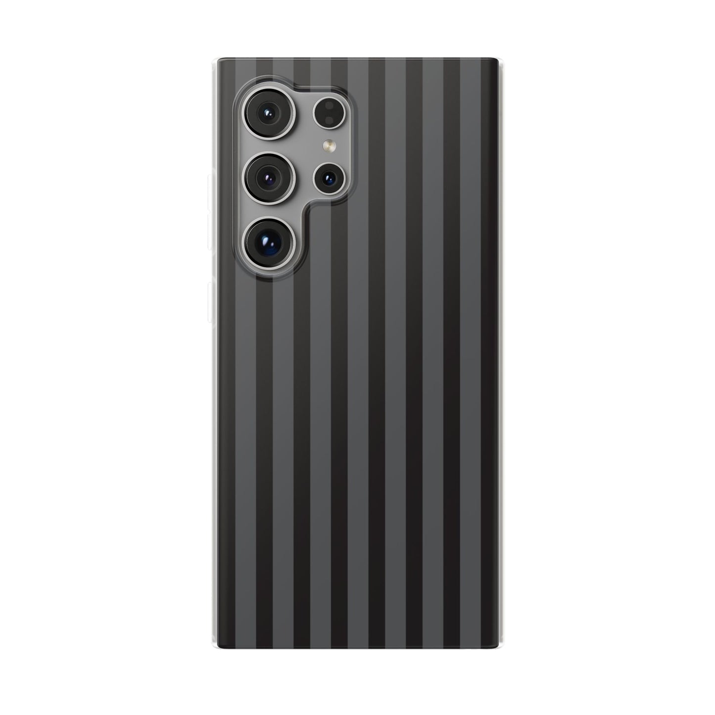 Black Stripe Flexible Phone Case for Apple iPhone, Samsung Galaxy.