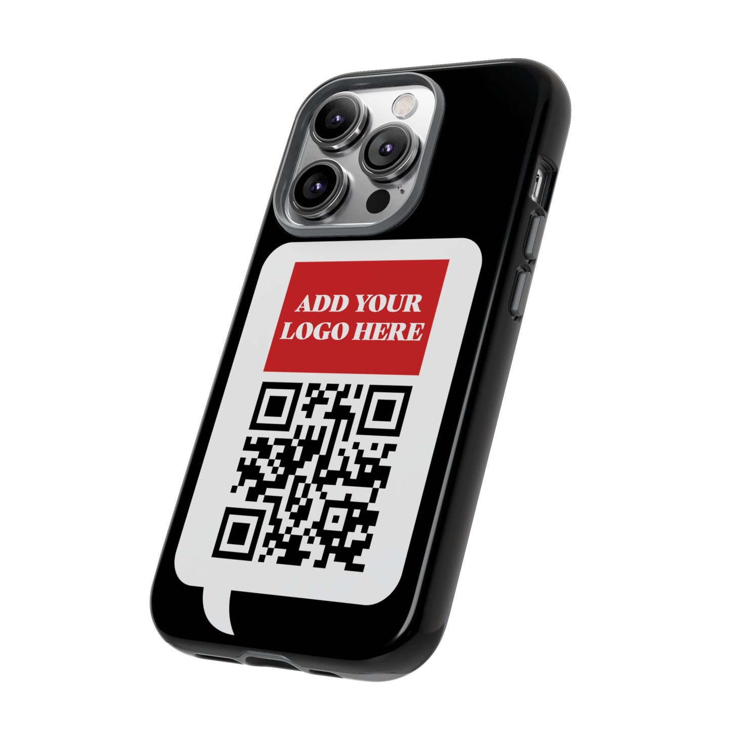 Custom QR Code and Logo Tough Phone Case — Contact Case