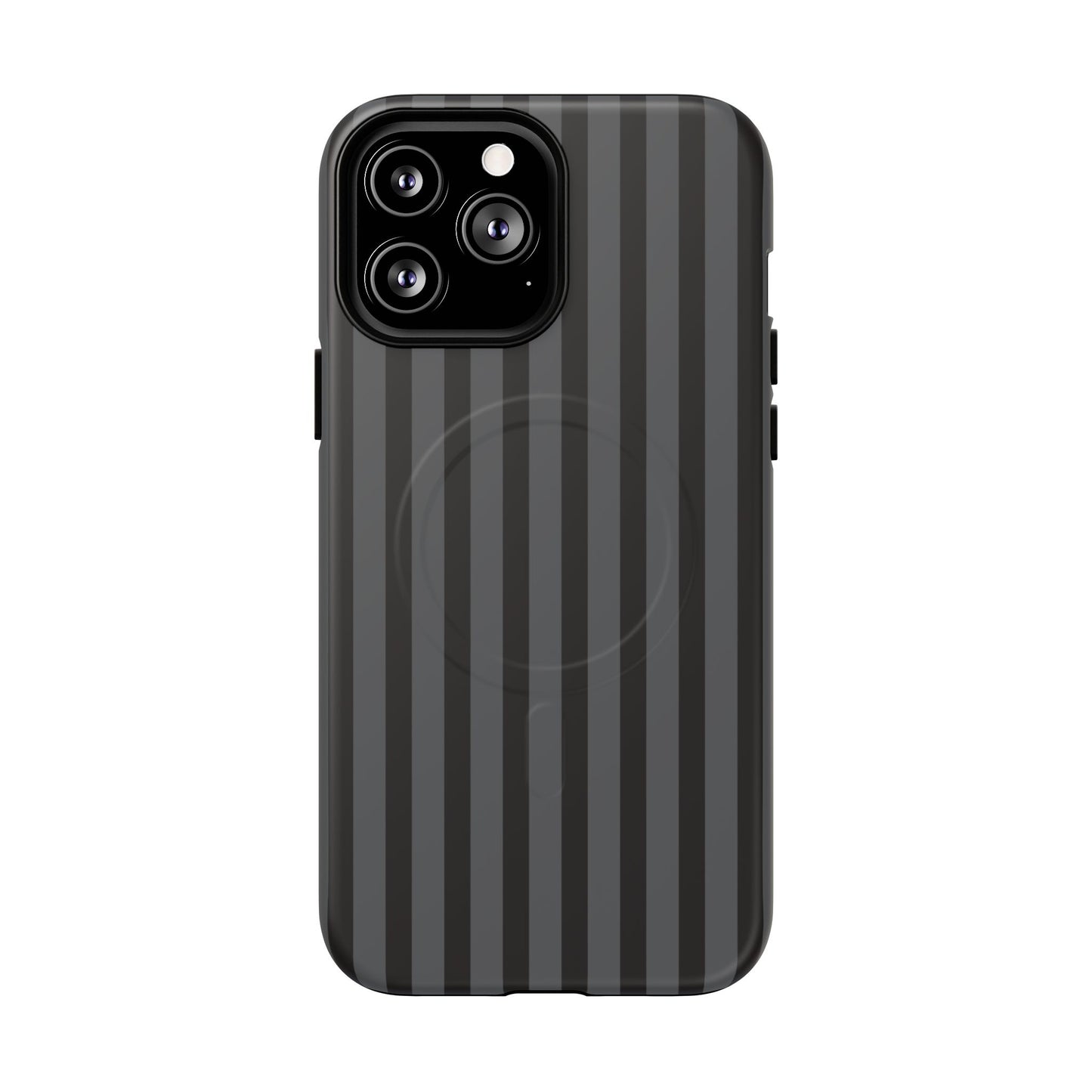 Magnetic Tough Phone Case — Black Stripe Protective Cover