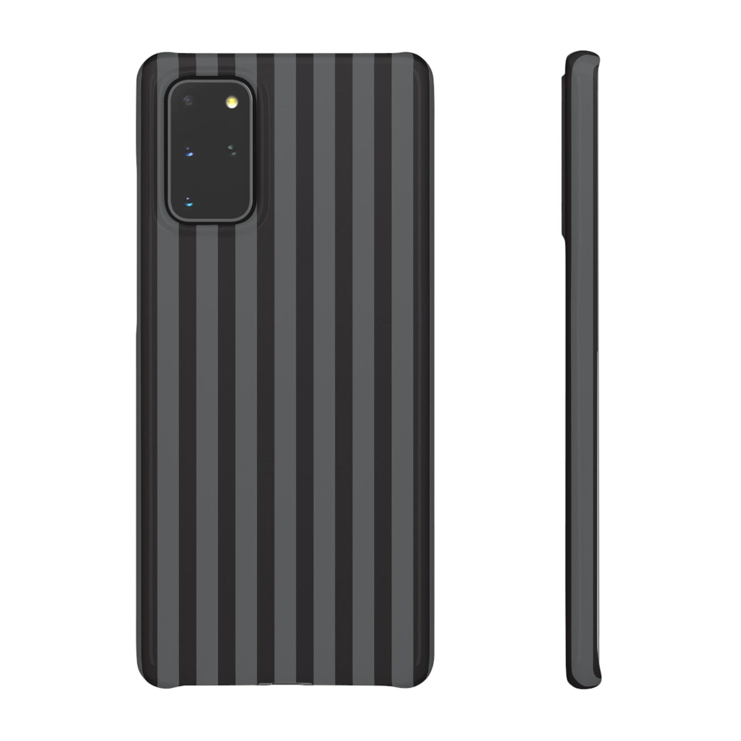 Black Vertical Stripe Snap Phone Case – Slim Protective Cover