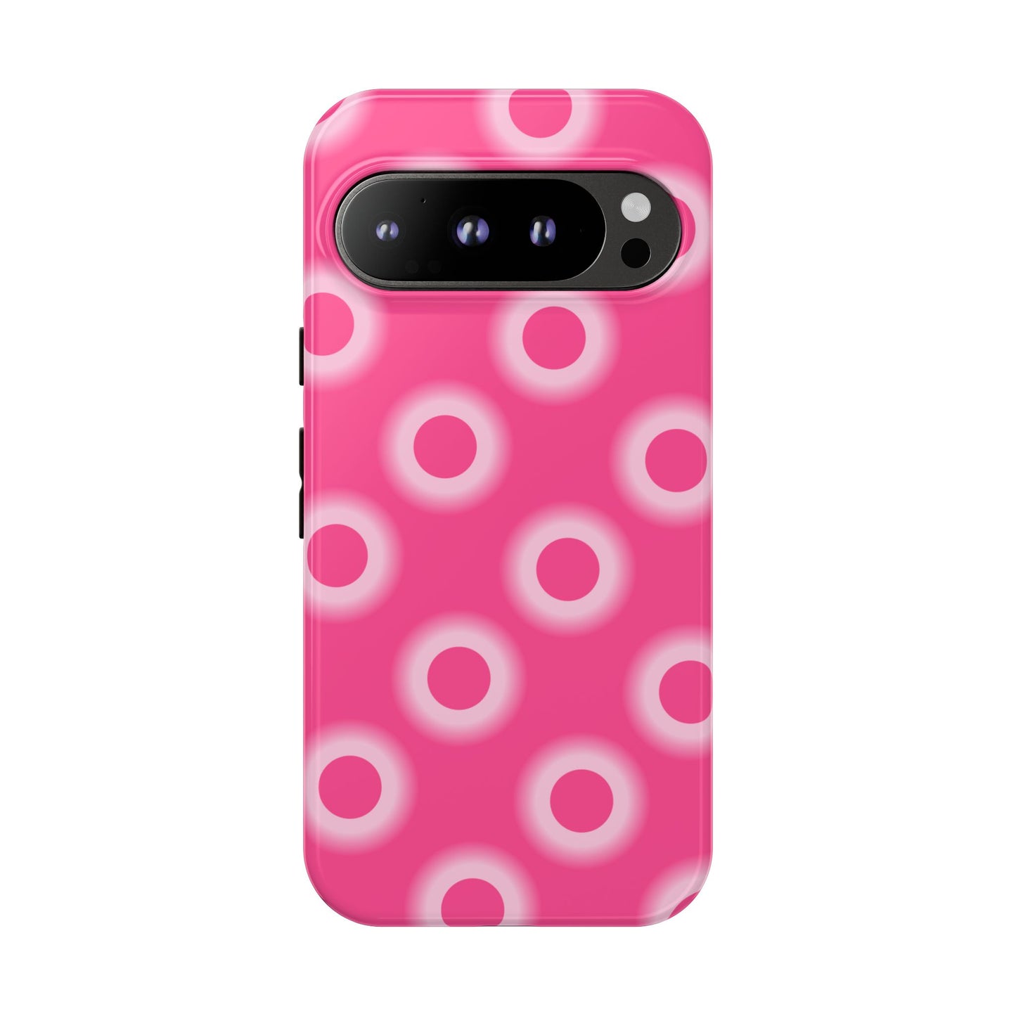 Pink Retro Dot Tough Phone Case