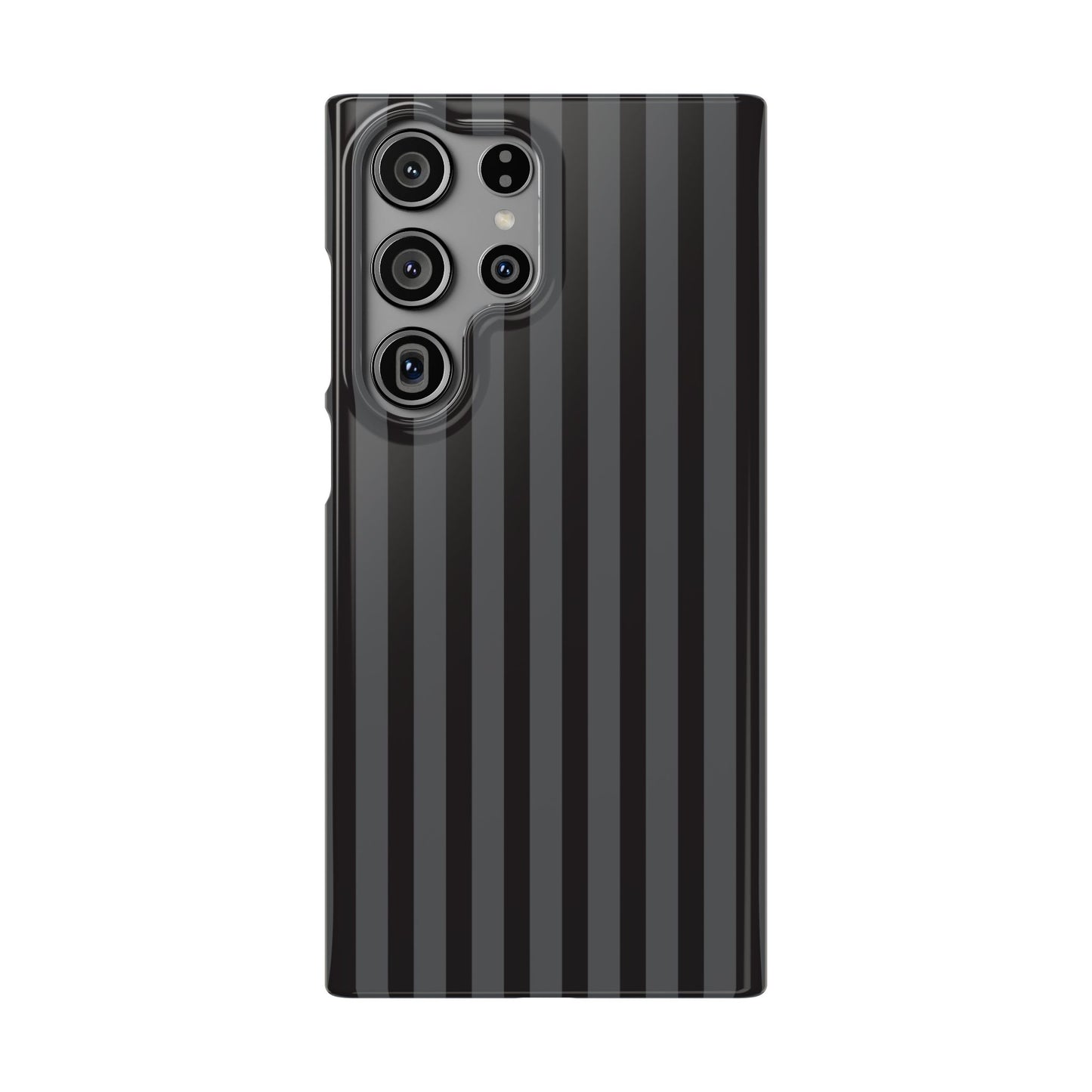 Black Vertical Stripe Snap Phone Case – Slim Protective Cover