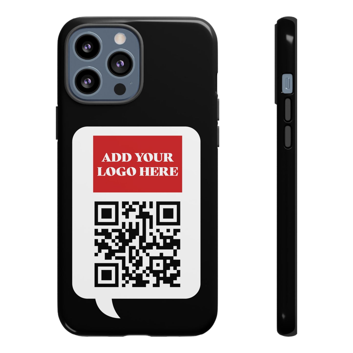 Custom QR Code and Logo Tough Phone Case — Contact Case