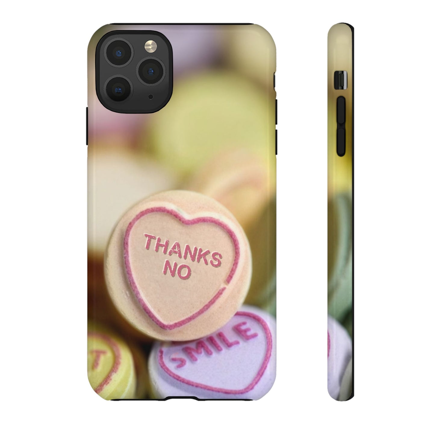 Personalised Love Heart Tough Case for Apple iPhone, Samsung Galaxy and Google Pixel.