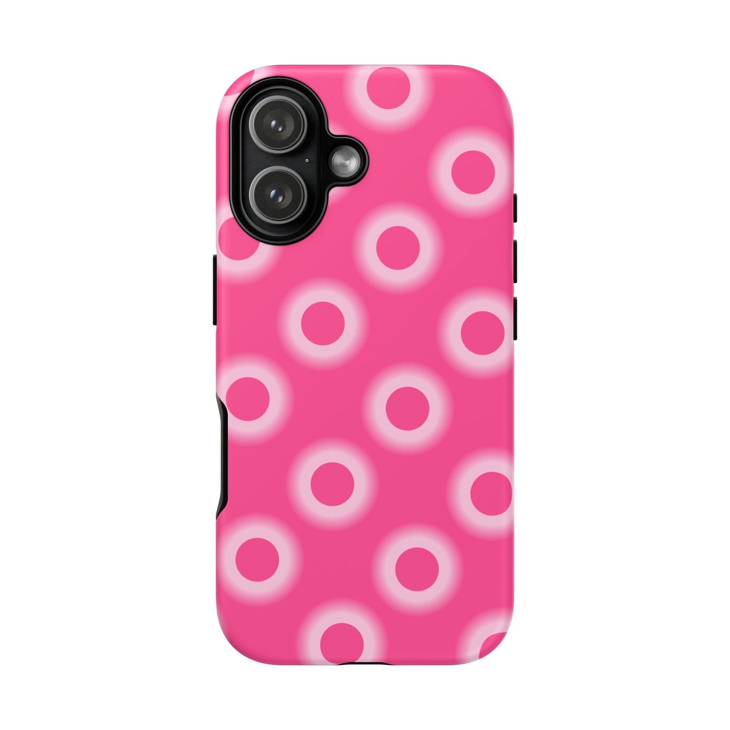 Pink Retro Dot Tough Phone Case