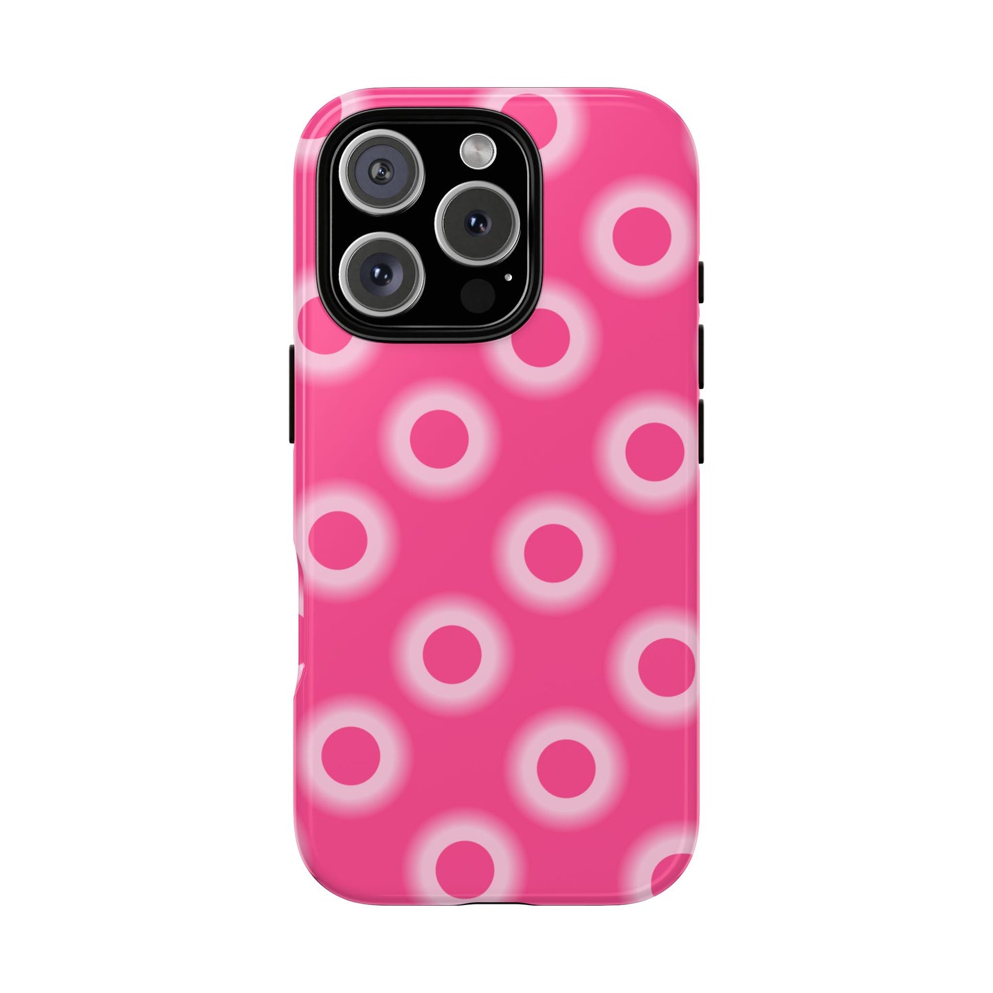 Pink Retro Dot Tough Phone Case
