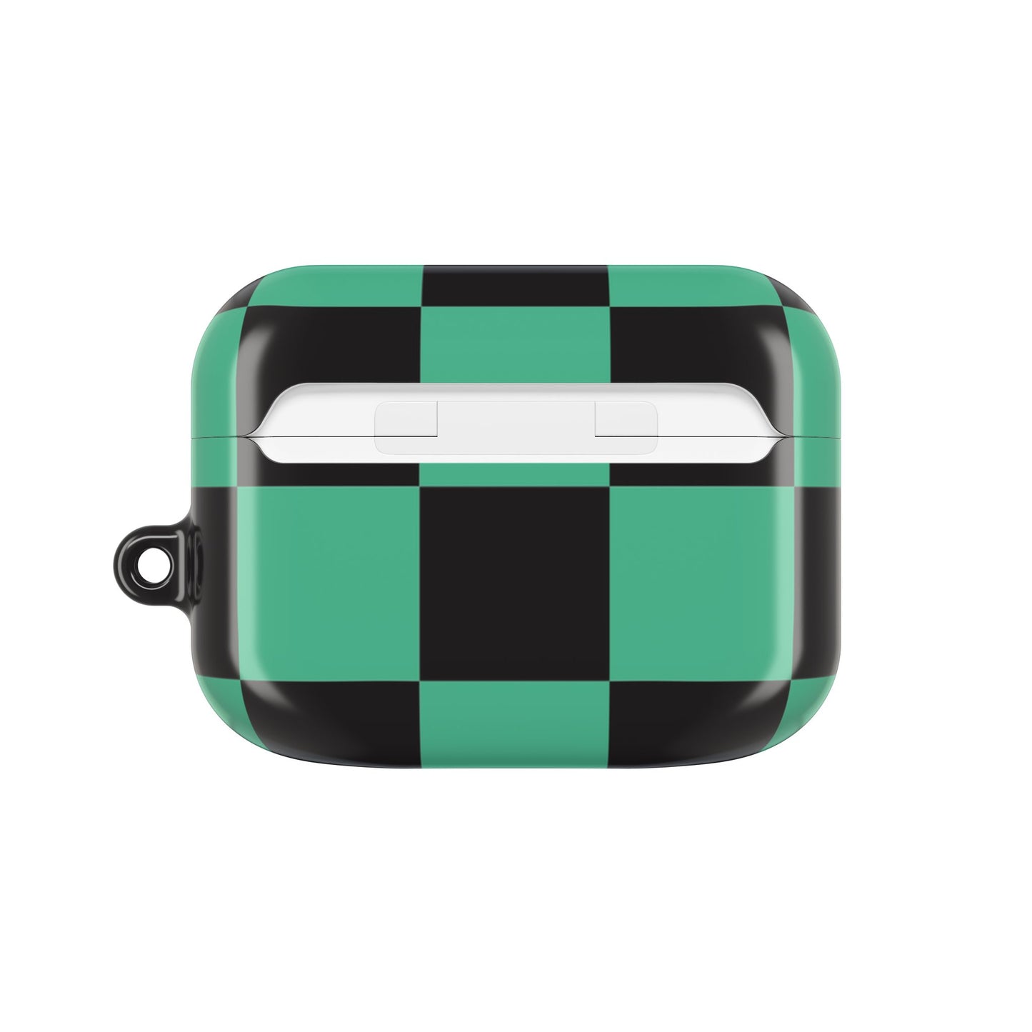 Tanjiro Green and Black Chequered AirPod Case — Protective Cover
