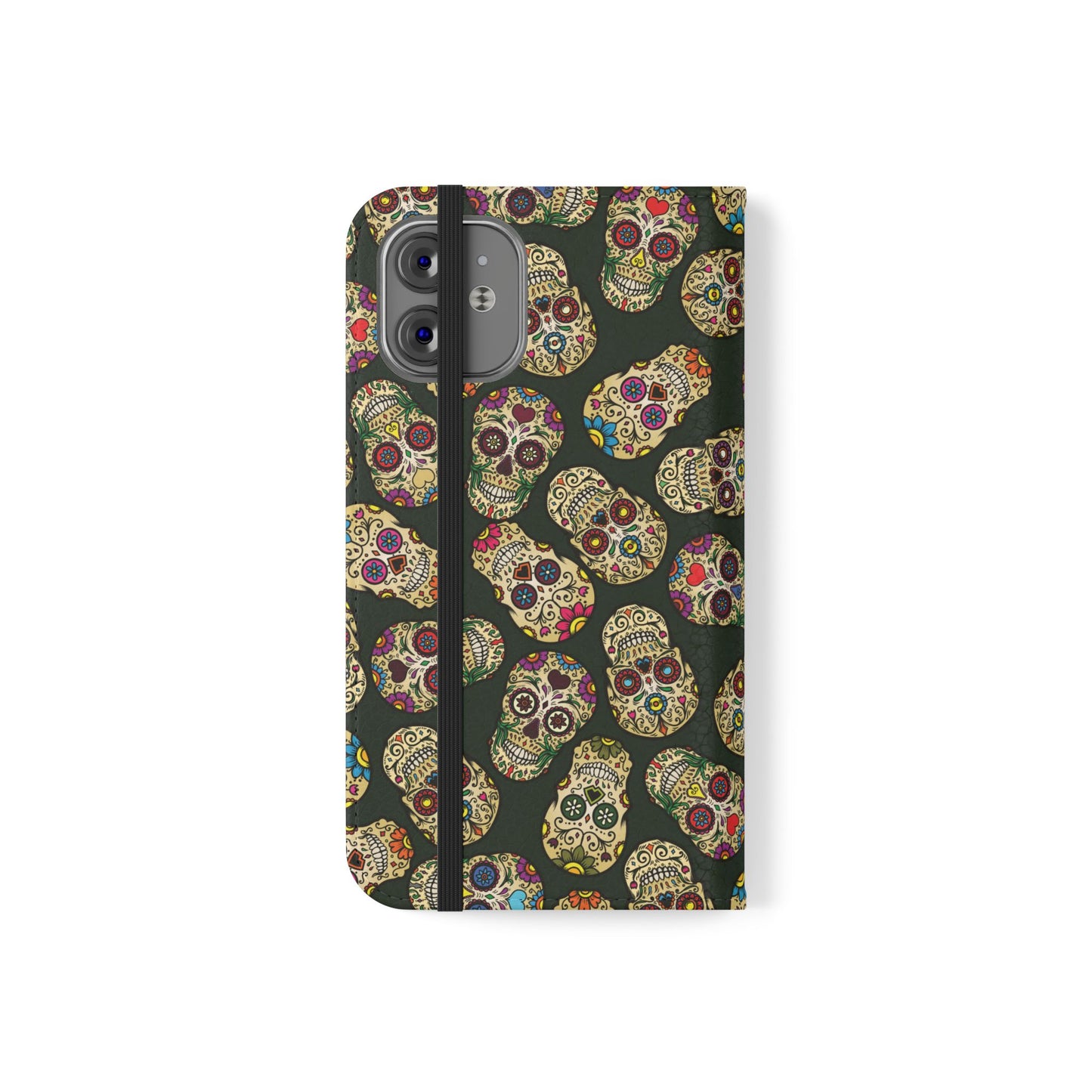Sugar Skulls Flip Phone Case — Flip Wallet Cover