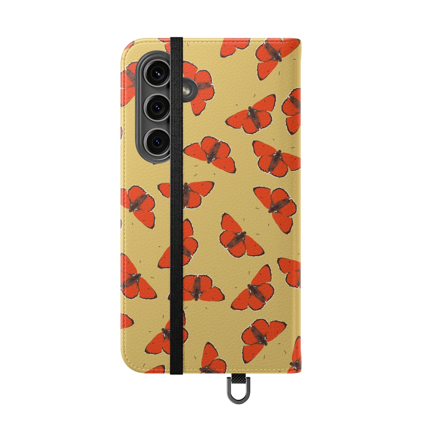 Red Butterflies Flip Phone Case — Flip Wallet Cover