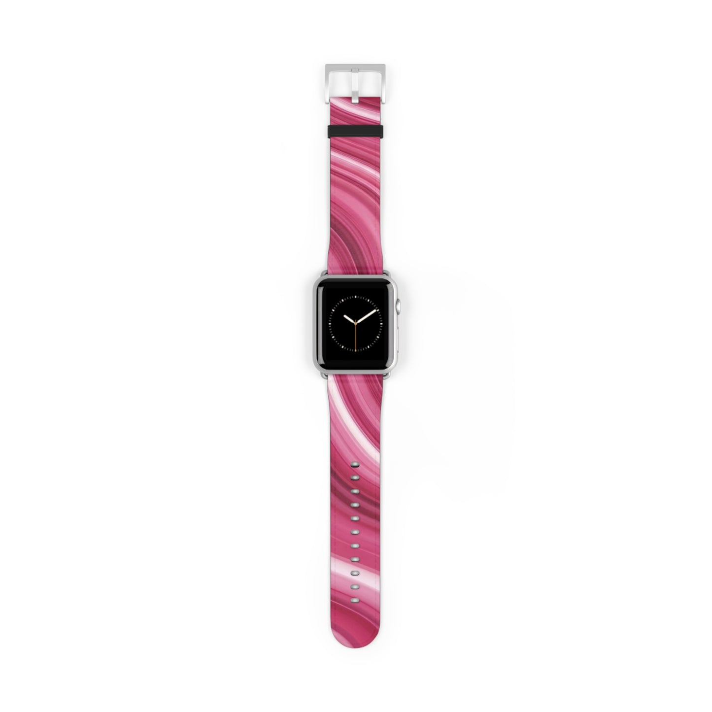 Pink Swirl Silicone Watch Band — Marble Gradient Apple Watch Strap
