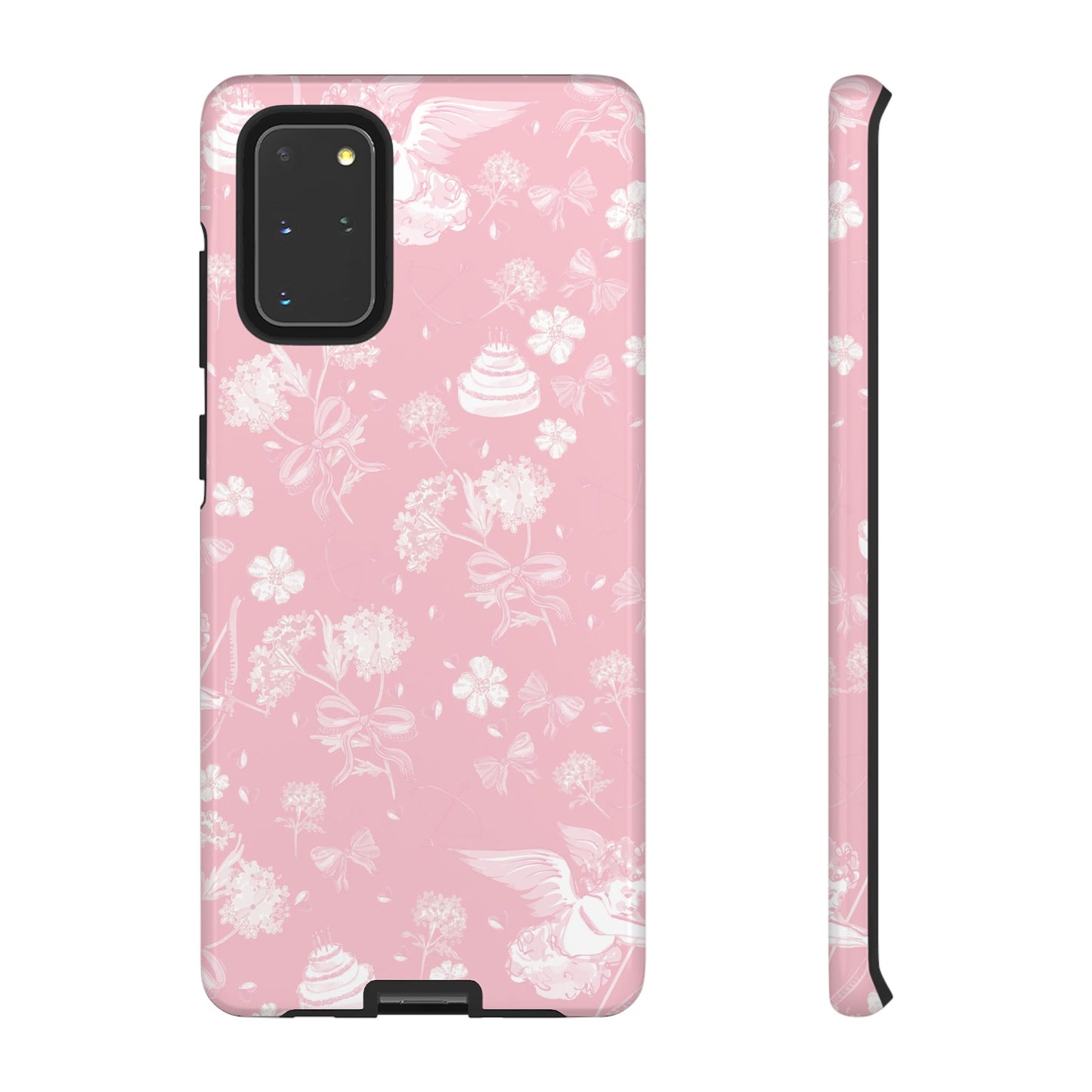 Floral Pink Tough Phone Case – Lightweight Protective Cover