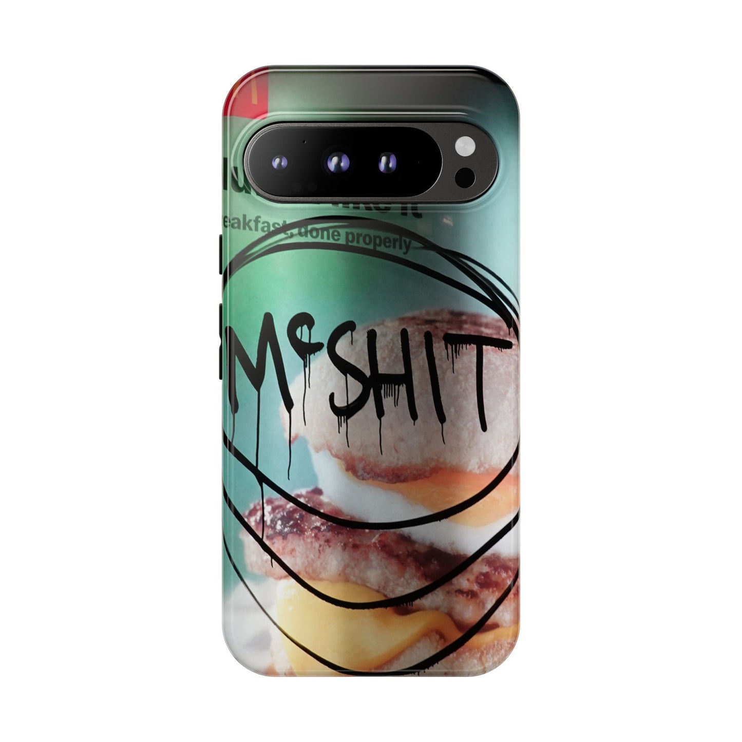 Phone Case — Grunge 'Misfit' Cheeseburger Design