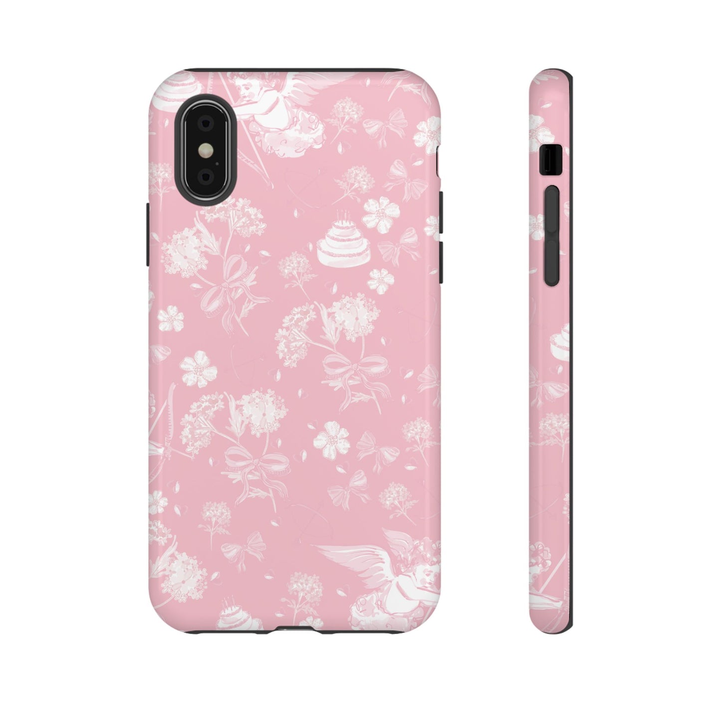 Floral Pink Tough Phone Case – Lightweight Protective Cover