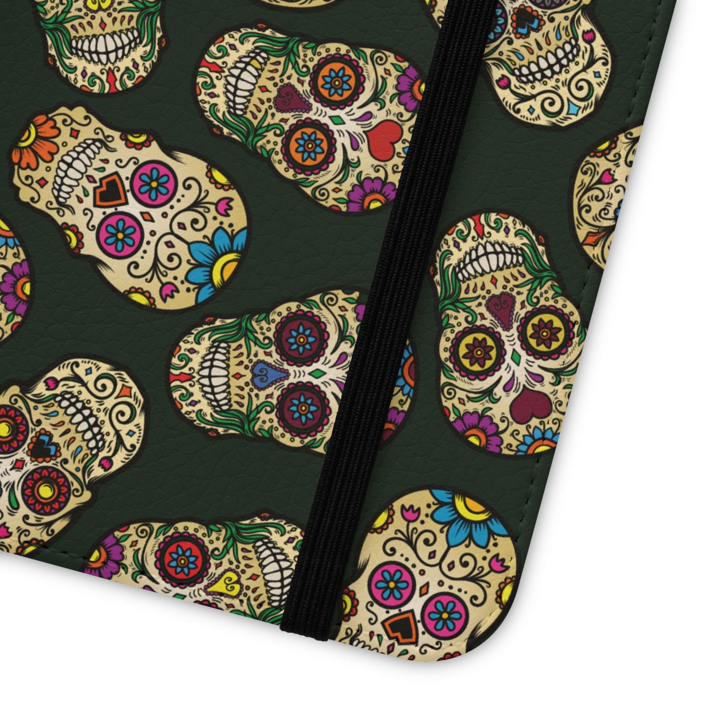 Sugar Skulls Flip Phone Case — Flip Wallet Cover