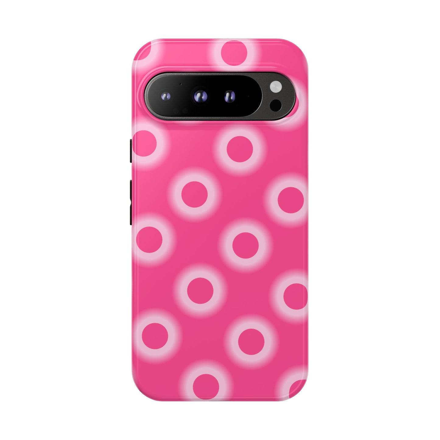 Pink Retro Dot Tough Phone Case