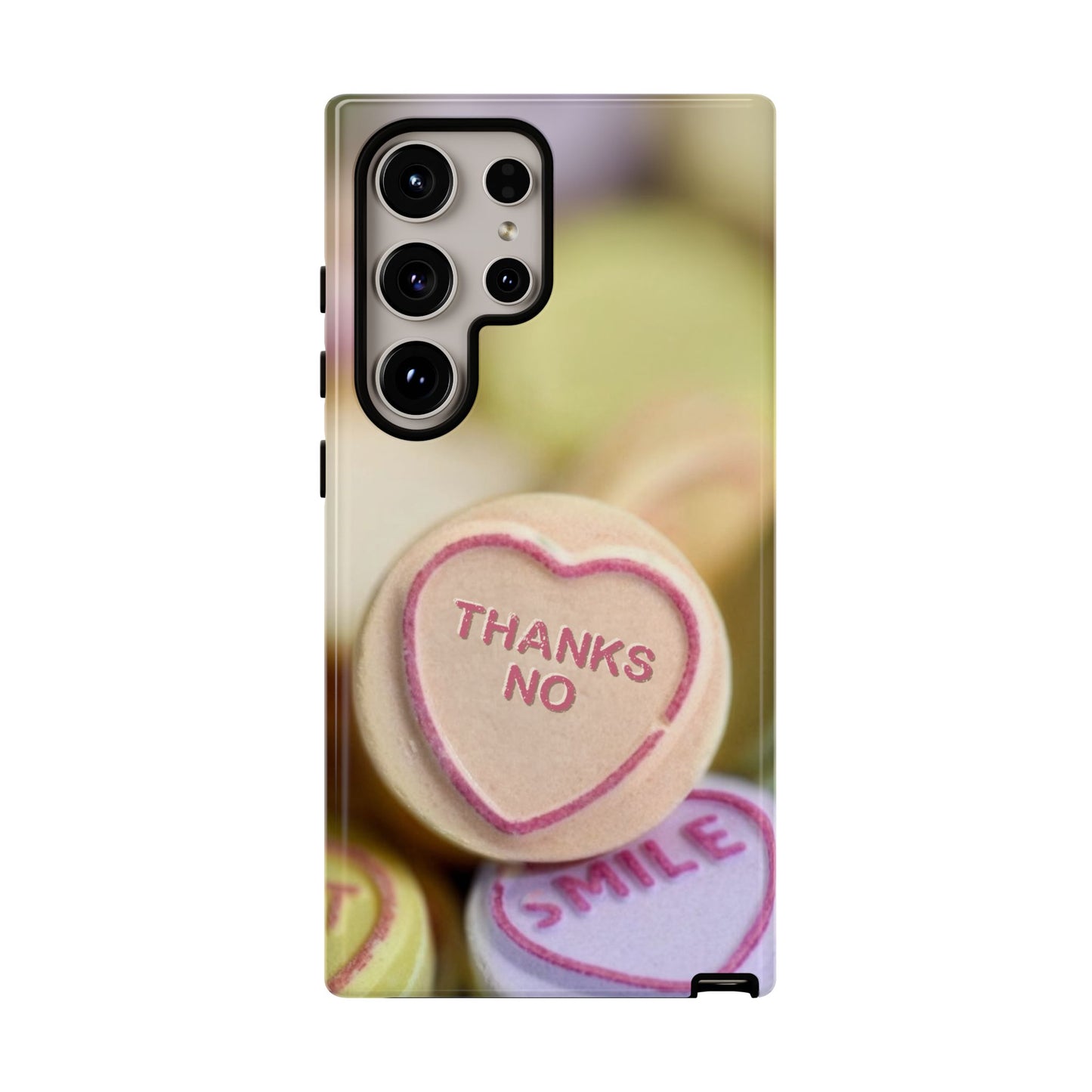 Personalised Love Heart Tough Case for Apple iPhone, Samsung Galaxy and Google Pixel.