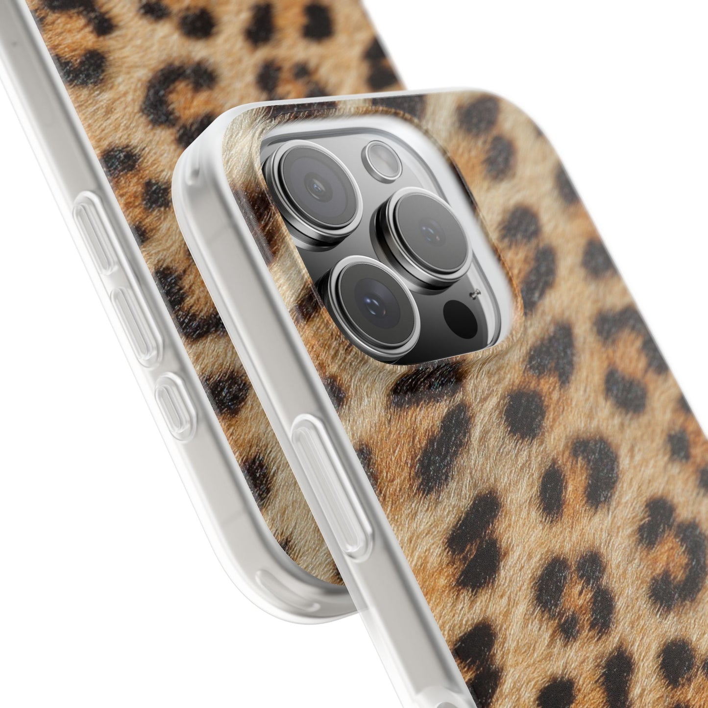 Leopard Print Flexi Phone Case — Soft-Touch Animal Print cover for Apple iPhone and Samsung Galaxy.