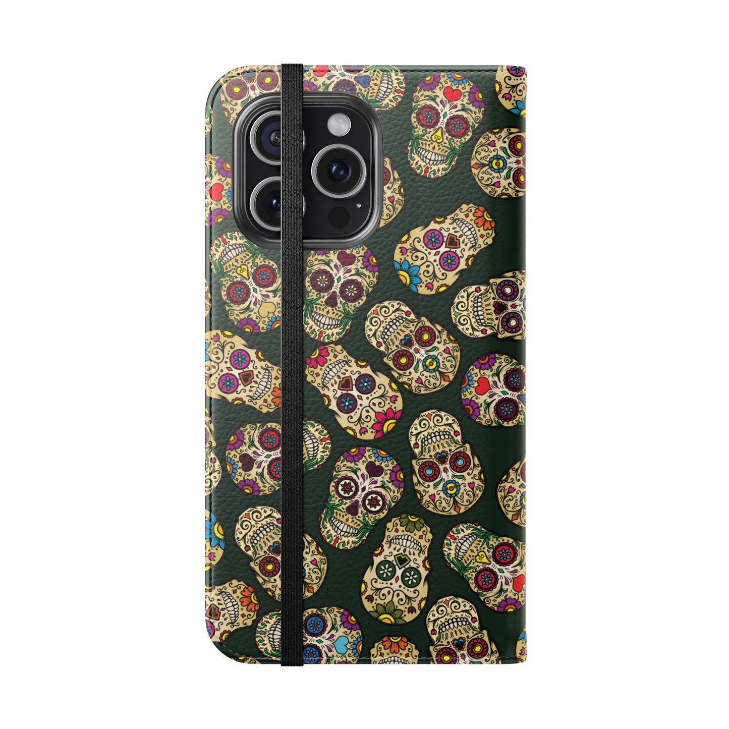 Sugar Skulls Flip Phone Case — Flip Wallet Cover