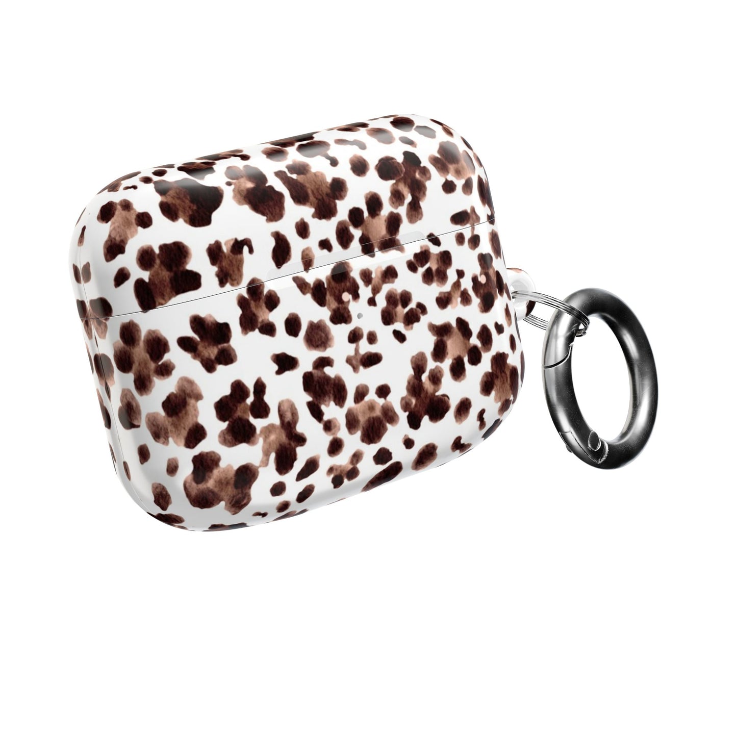 Leopard Print Watercolour AirPod Case — Brown Leopard Print Protective Cover