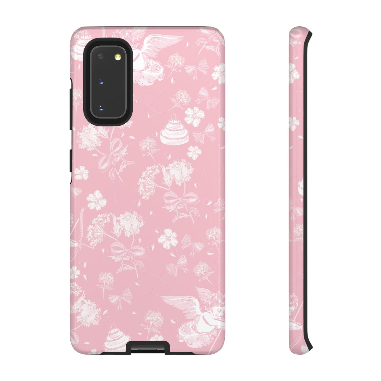 Floral Pink Tough Phone Case – Lightweight Protective Cover