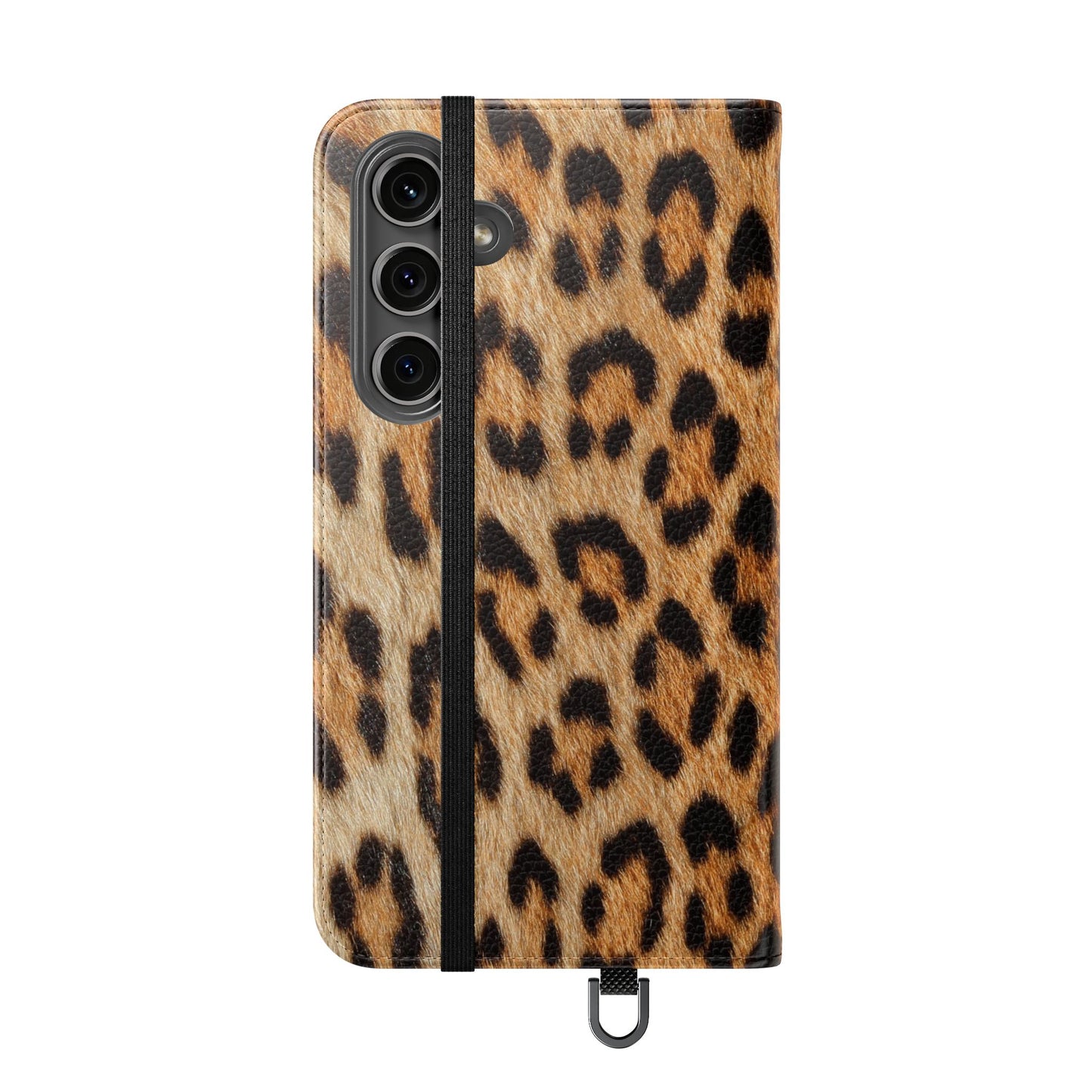 Leopard Fur Flip Phone Case — Leopard Fur Wallet Cover