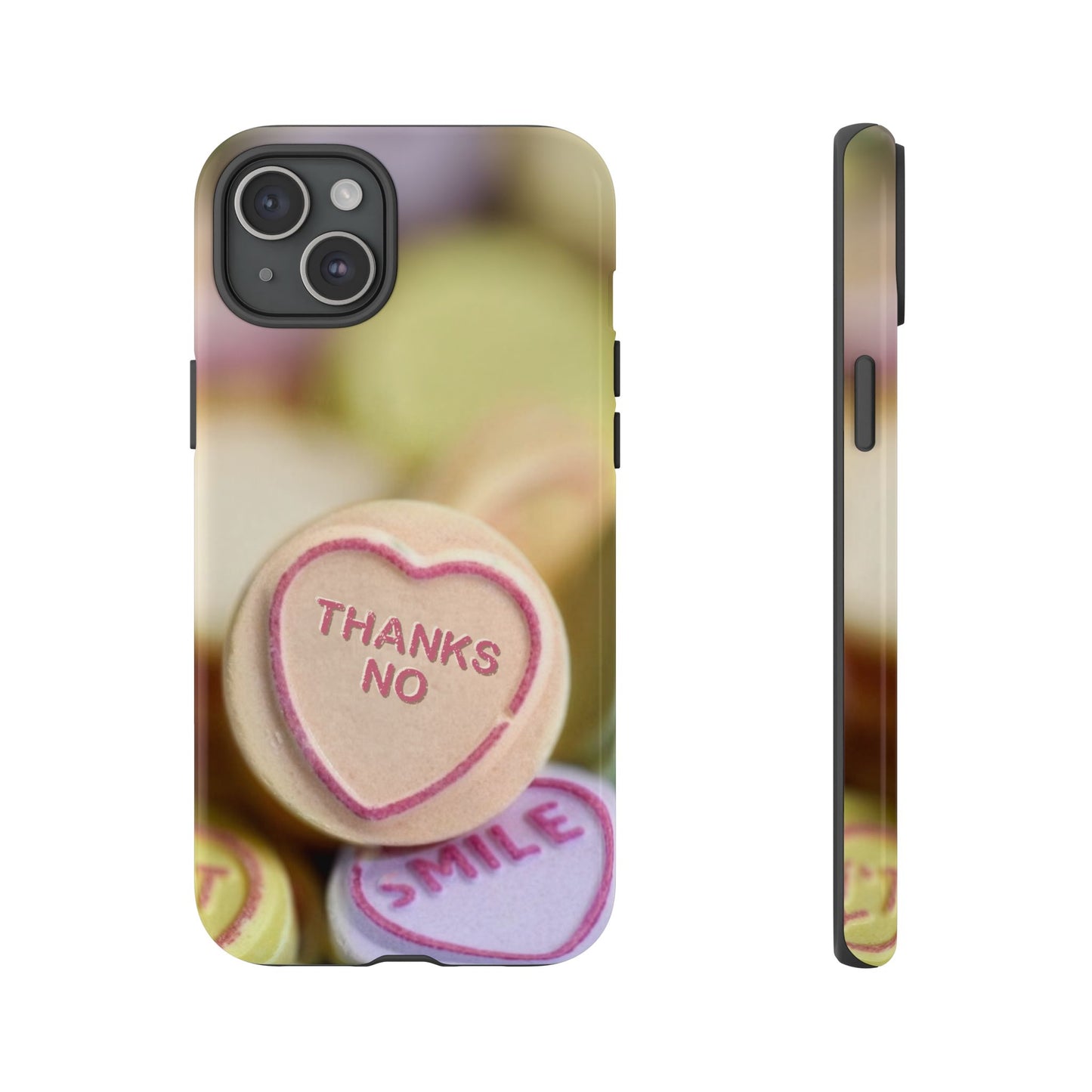 Personalised Love Heart Tough Case for Apple iPhone, Samsung Galaxy and Google Pixel.