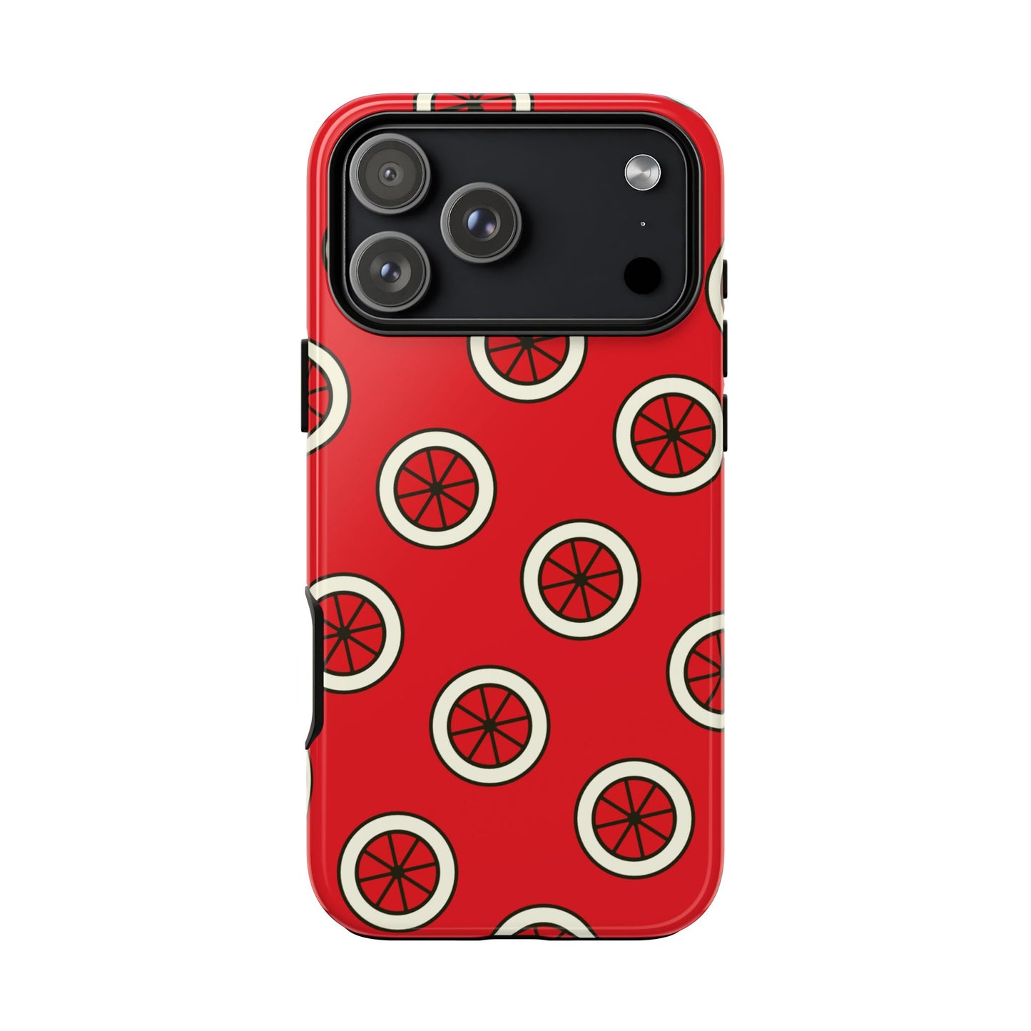 Red Citrus Pattern Phone Case — Protective Tough Phone Cover