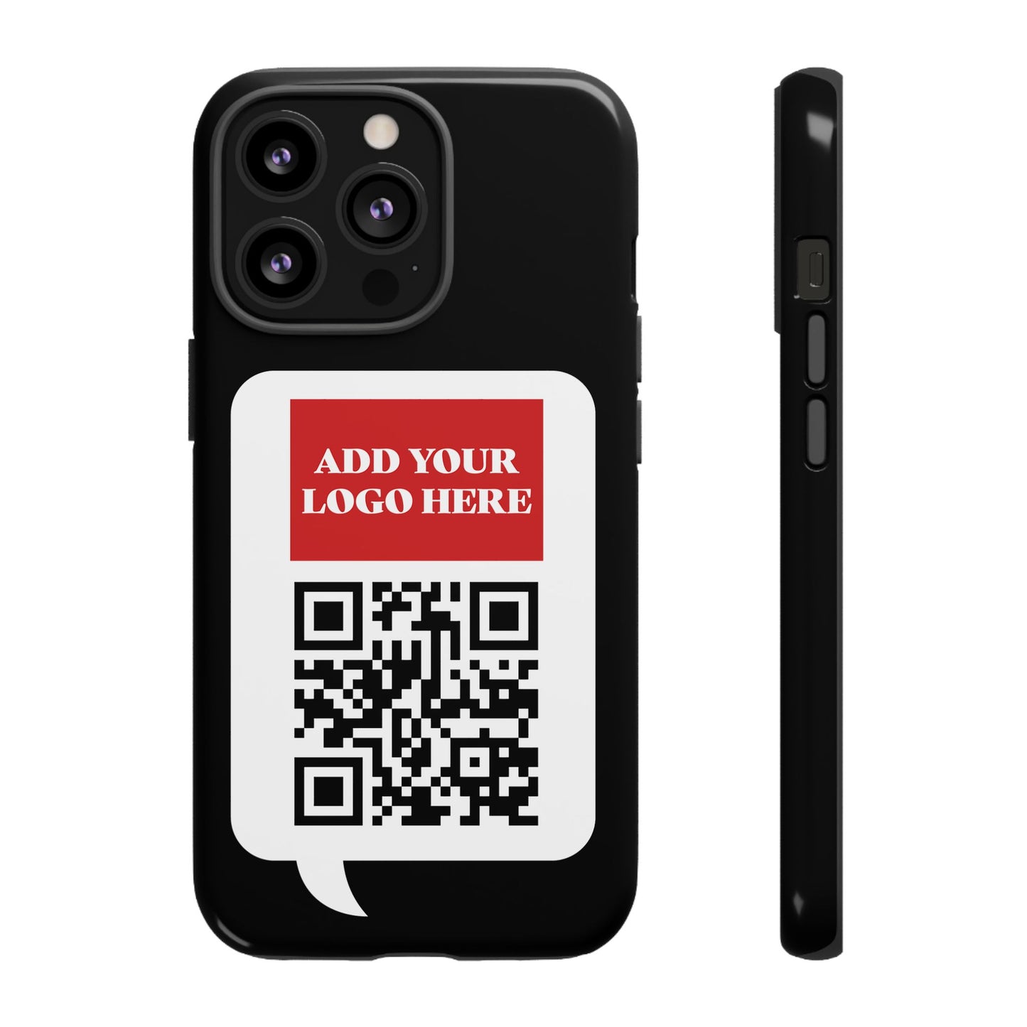 Custom QR Code and Logo Tough Phone Case — Contact Case