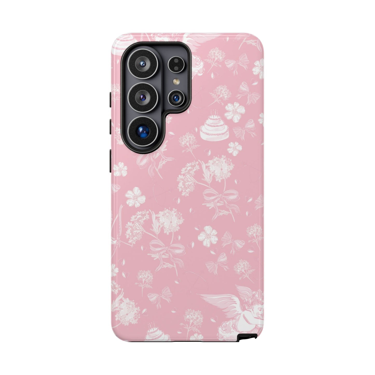 Floral Pink Tough Phone Case – Lightweight Protective Cover