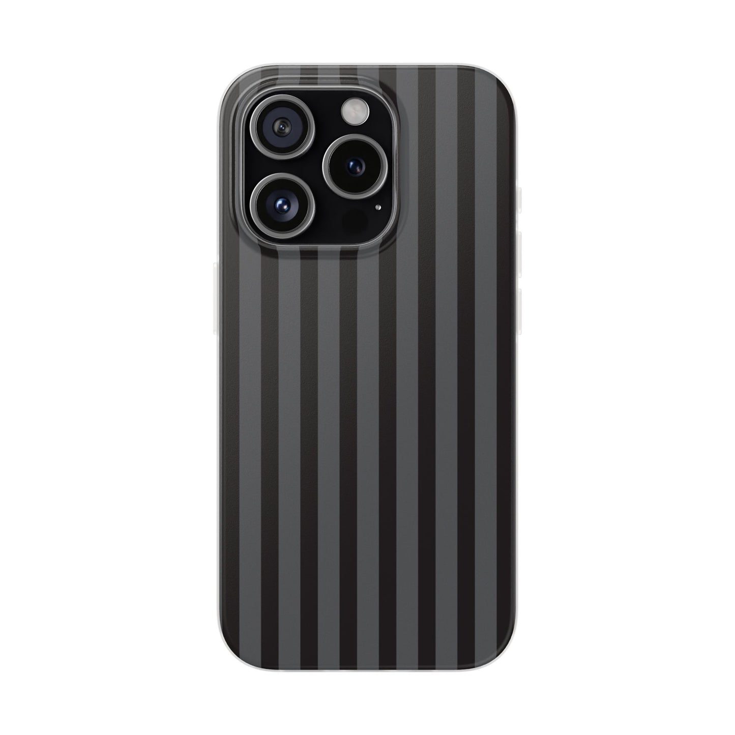Black Stripe Flexible Phone Case for Apple iPhone, Samsung Galaxy.