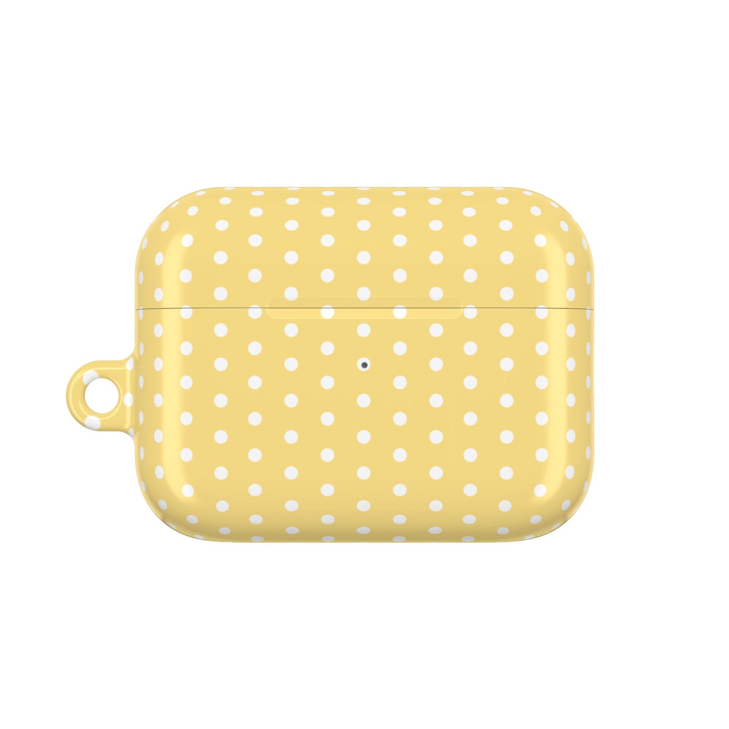 Yellow White Polka Dot AirPod Case — Classic Yellow White Polka Dot Protective Cover