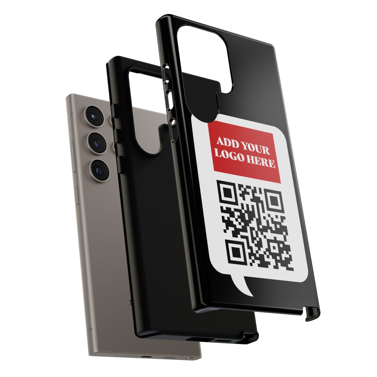 Custom QR Code and Logo Tough Phone Case — Contact Case