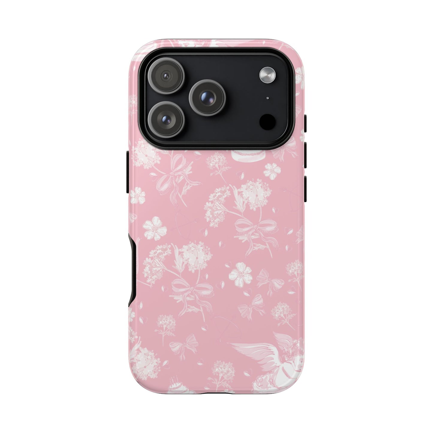 Floral Pink Tough Phone Case – Lightweight Protective Cover
