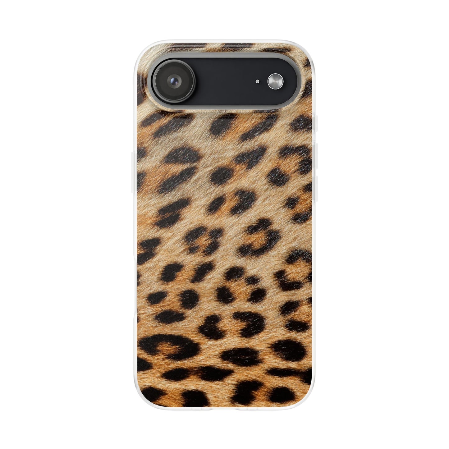 Leopard Print Flexi Phone Case — Soft-Touch Animal Print cover for Apple iPhone and Samsung Galaxy.