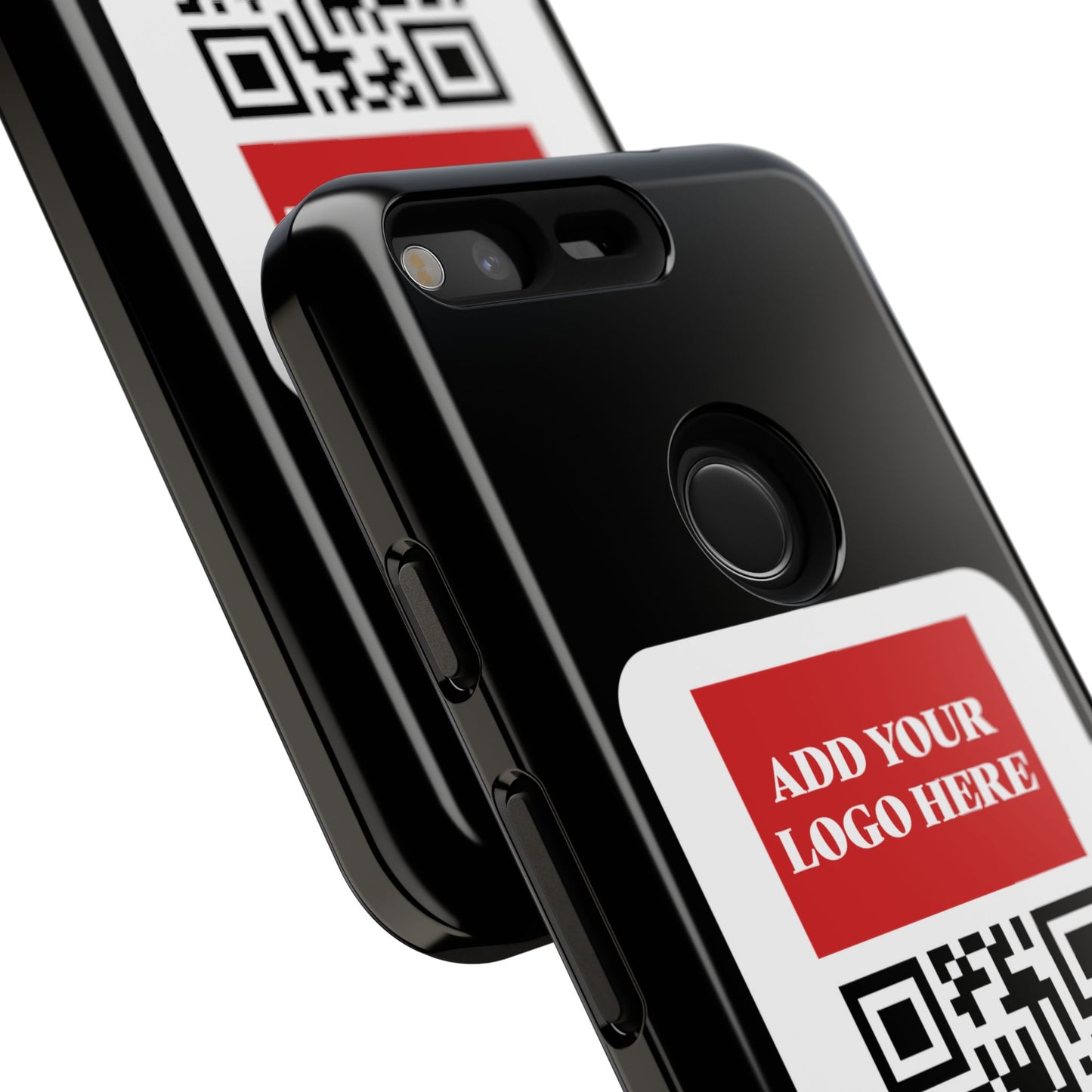 Custom QR Code and Logo Tough Phone Case — Contact Case