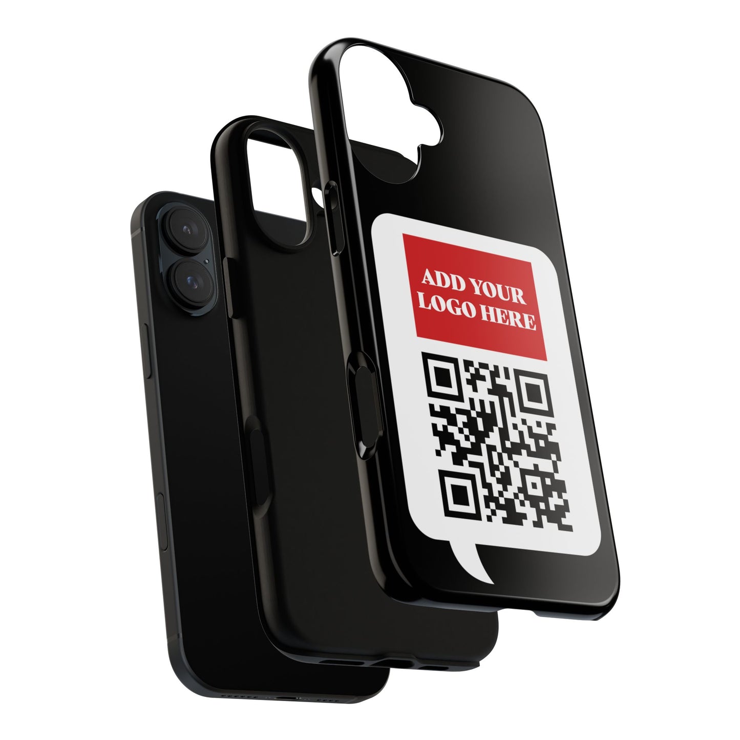 Custom QR Code and Logo Tough Phone Case — Contact Case