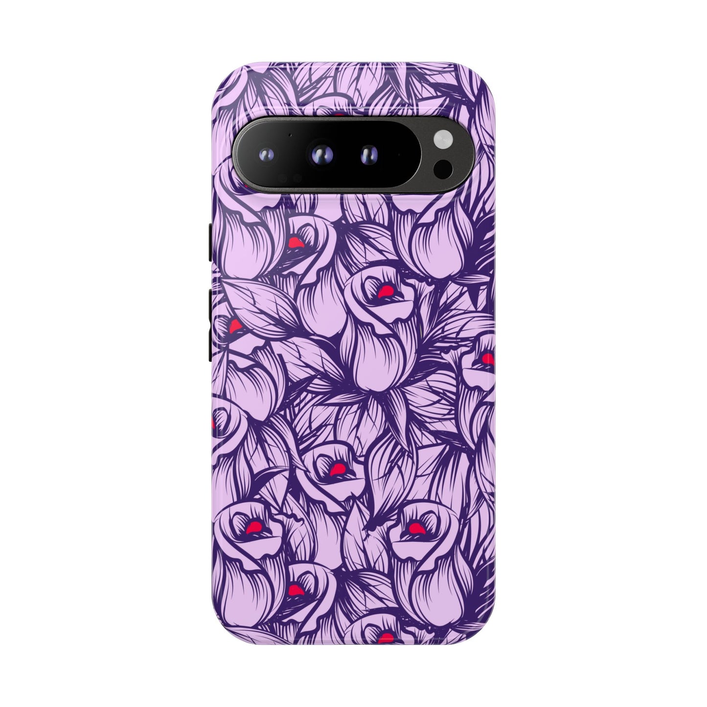 Botanical Floral Purple Rose Phone Case