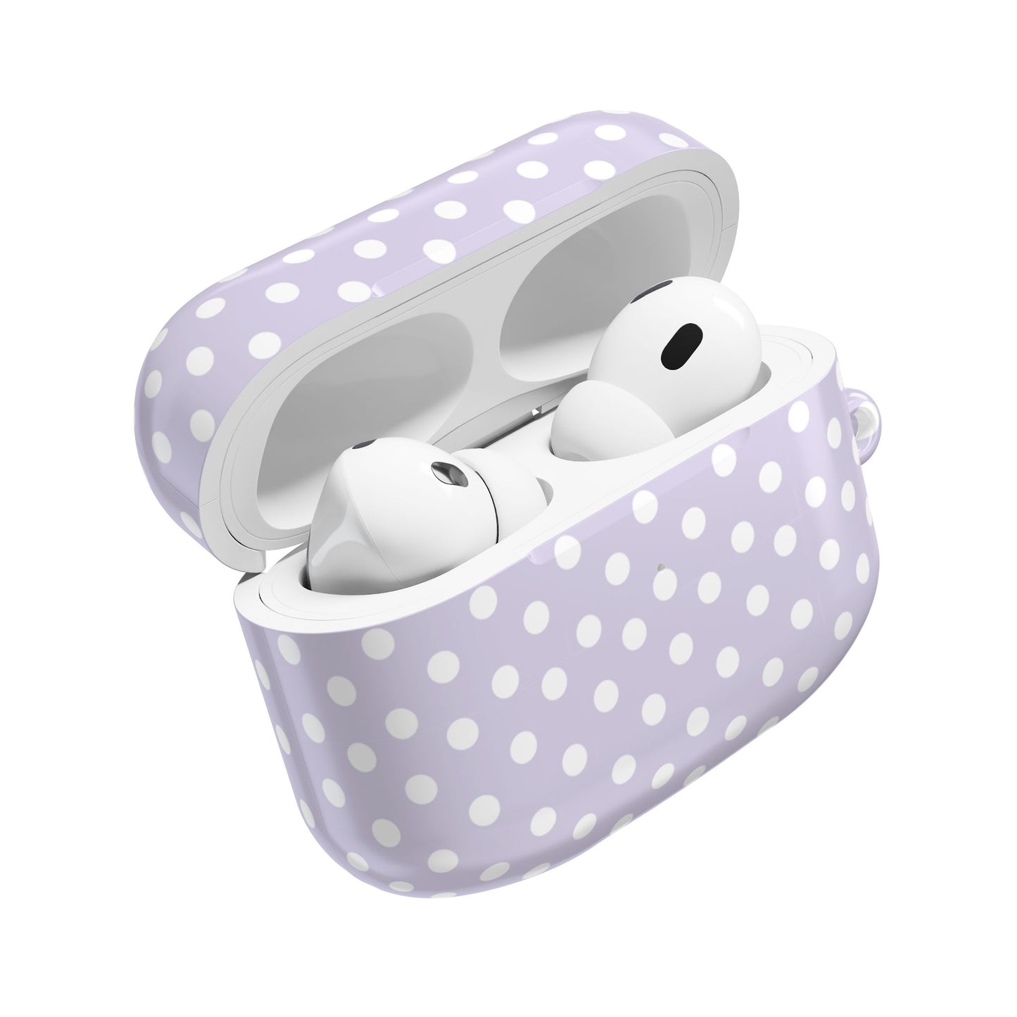 Pastel Violet Polka Dot AirPod Case — Classic Pastel Violet Polka Dot Protective Cover