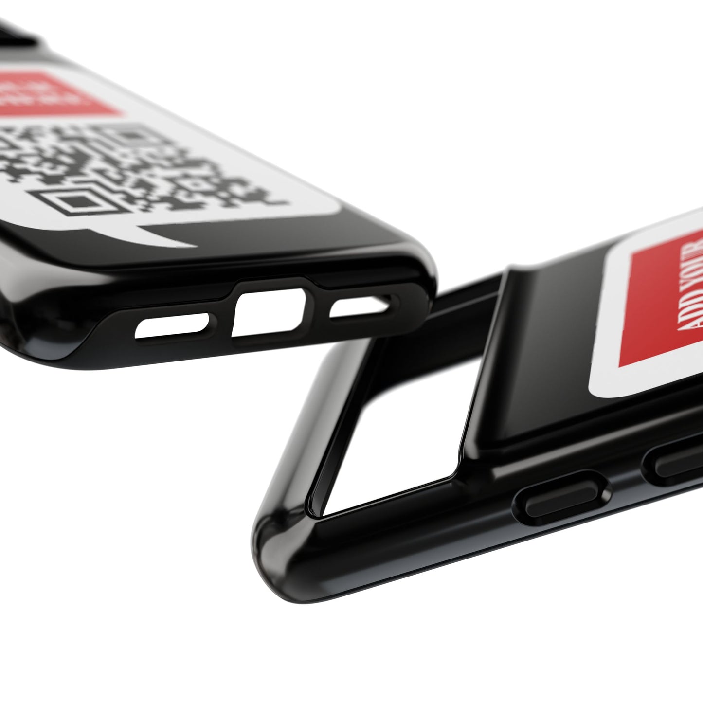 Custom QR Code and Logo Tough Phone Case — Contact Case