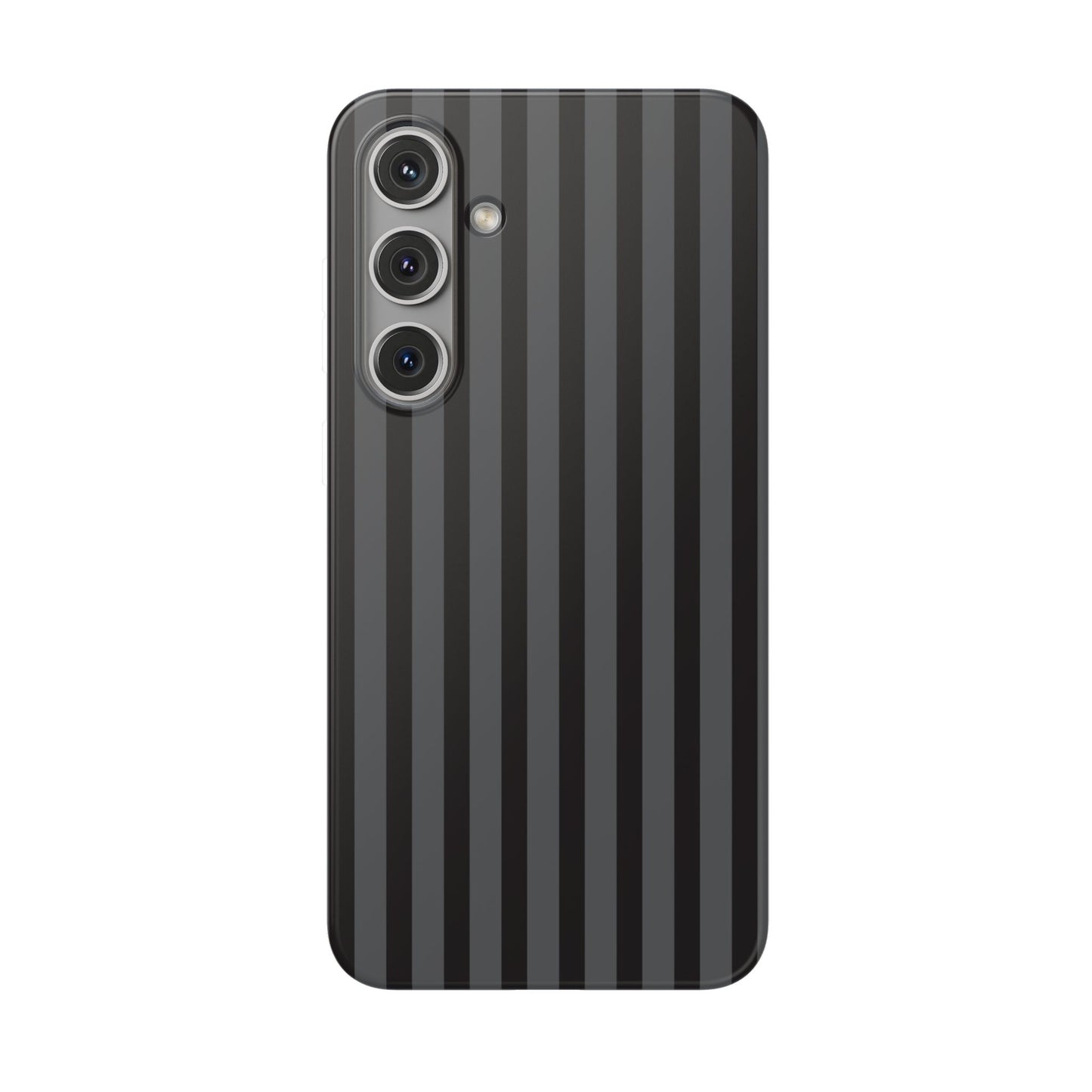 Black Stripe Flexible Phone Case for Apple iPhone, Samsung Galaxy.