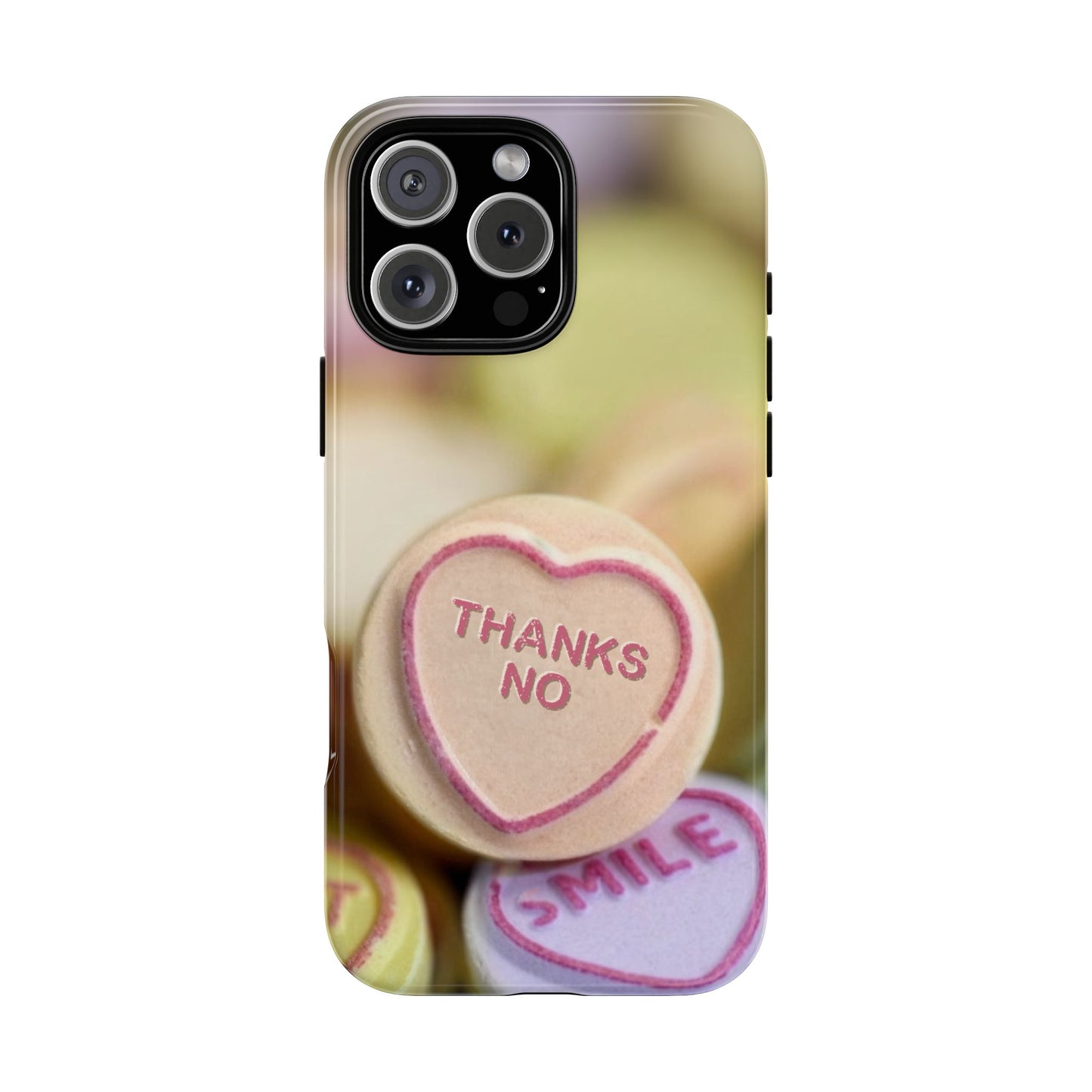 Personalised Love Heart Tough Case for Apple iPhone, Samsung Galaxy and Google Pixel.