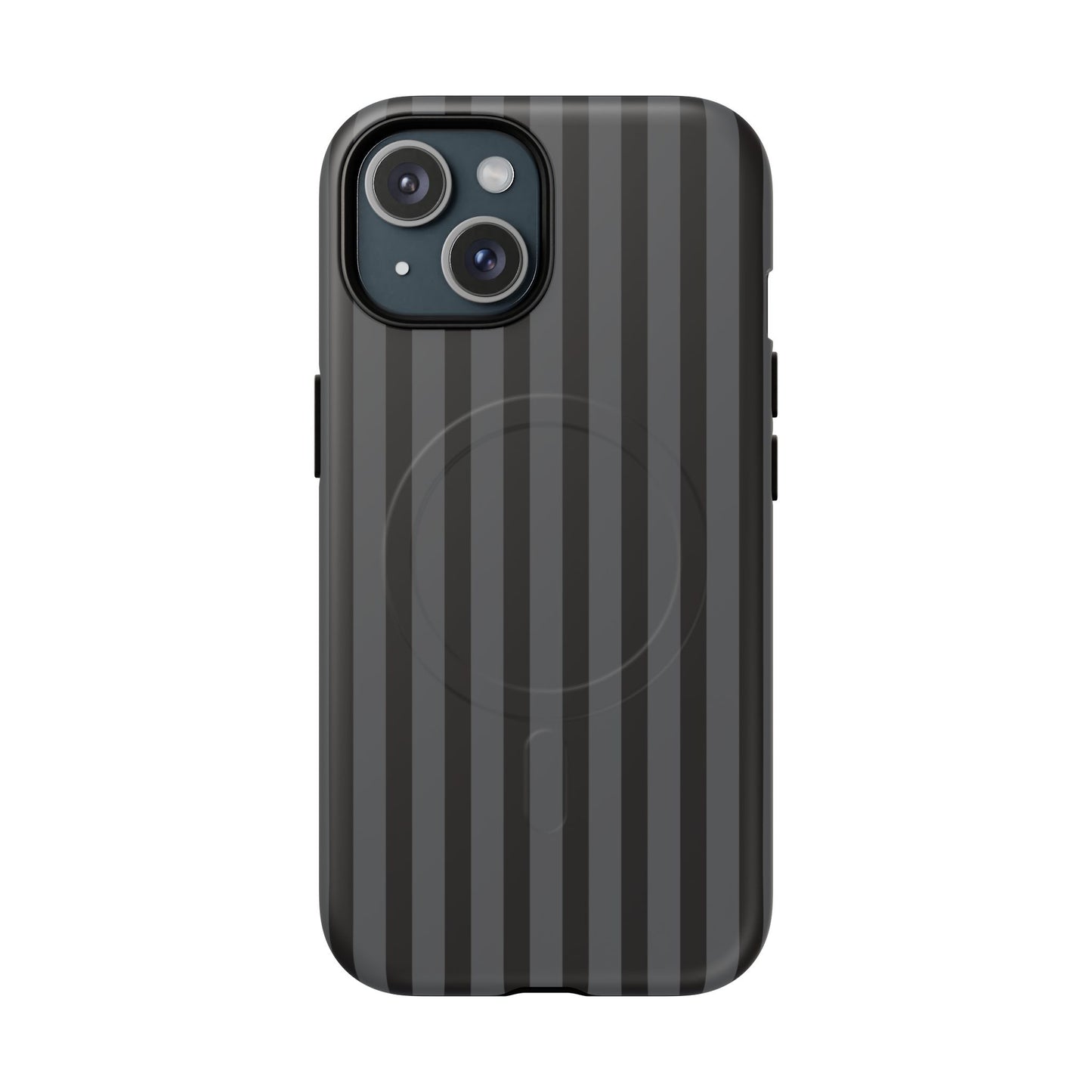 Magnetic Tough Phone Case — Black Stripe Protective Cover