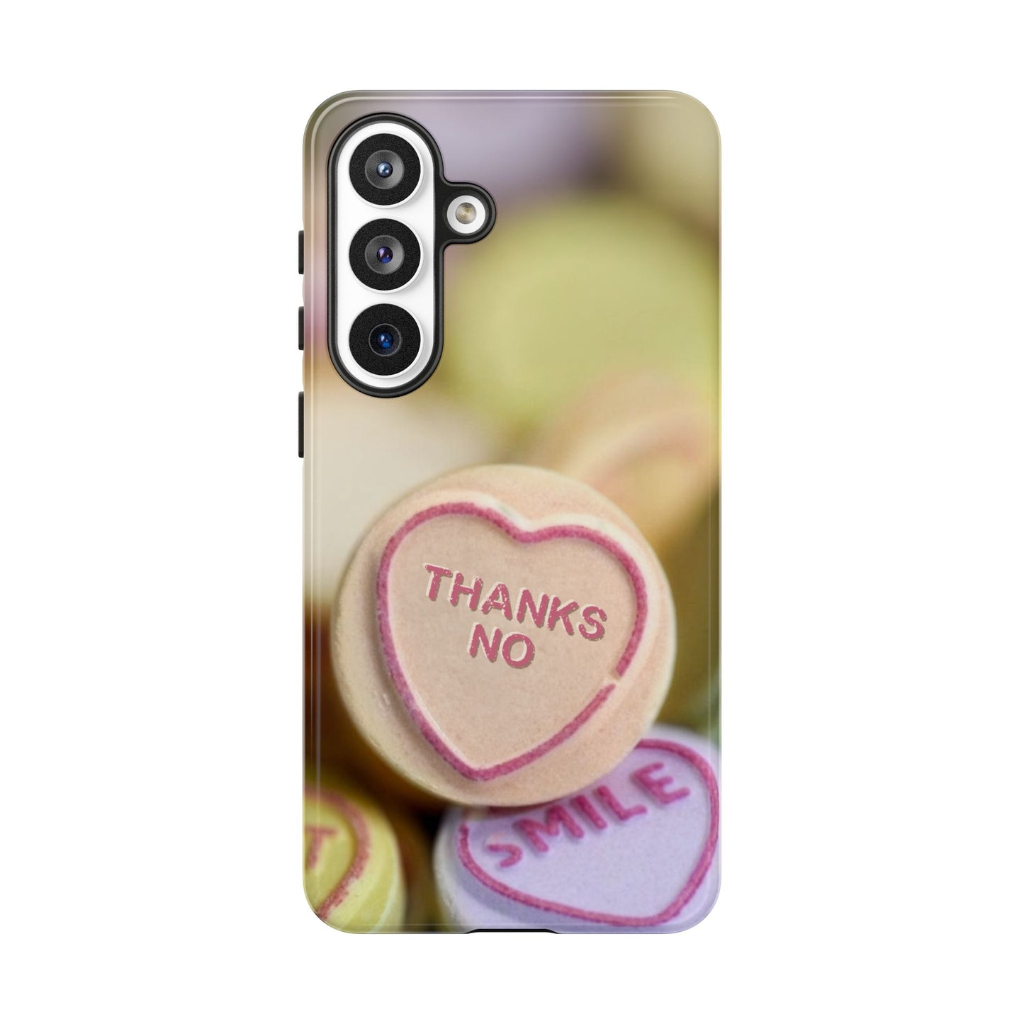 Personalised Love Heart Tough Case for Apple iPhone, Samsung Galaxy and Google Pixel.