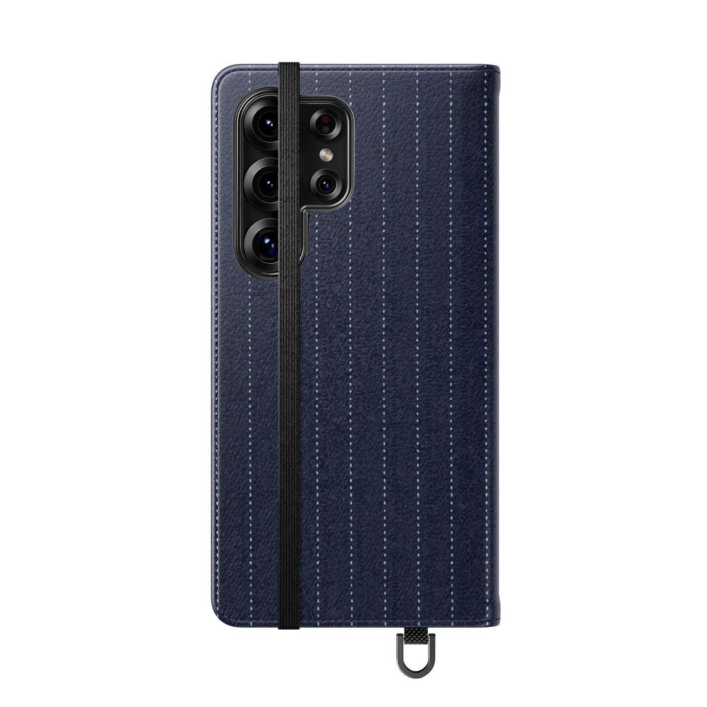 Pinstripe Flip Phone Case — Wallet Folio with Card Slots