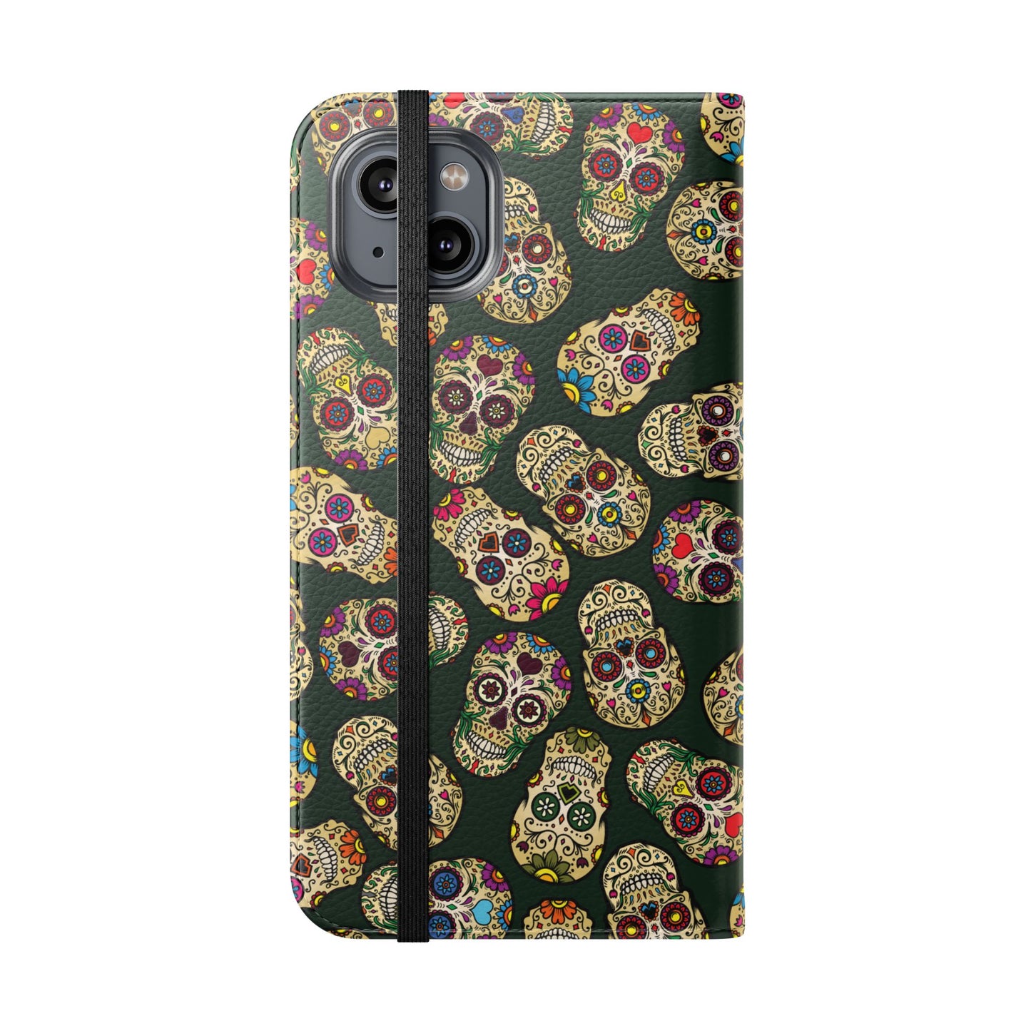 Sugar Skulls Flip Phone Case — Flip Wallet Cover