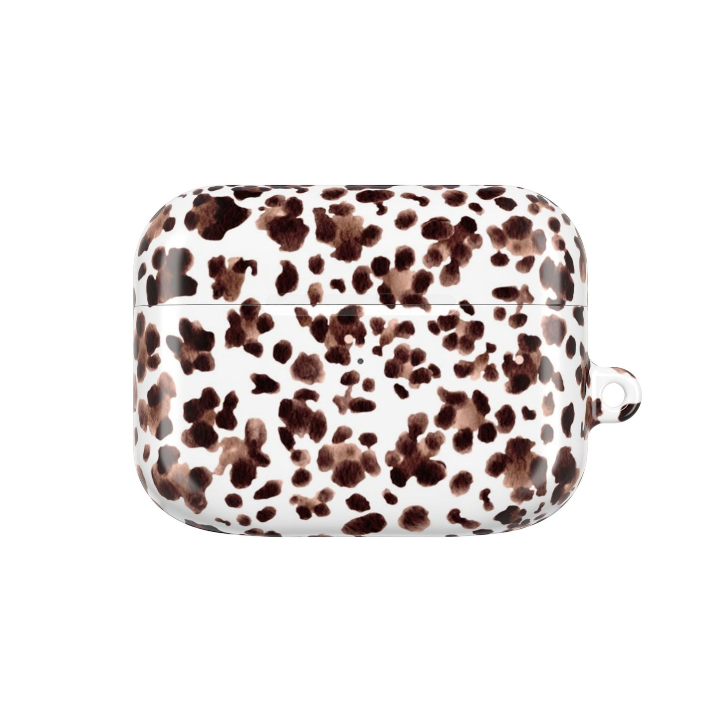 Leopard Print Watercolour AirPod Case — Brown Leopard Print Protective Cover