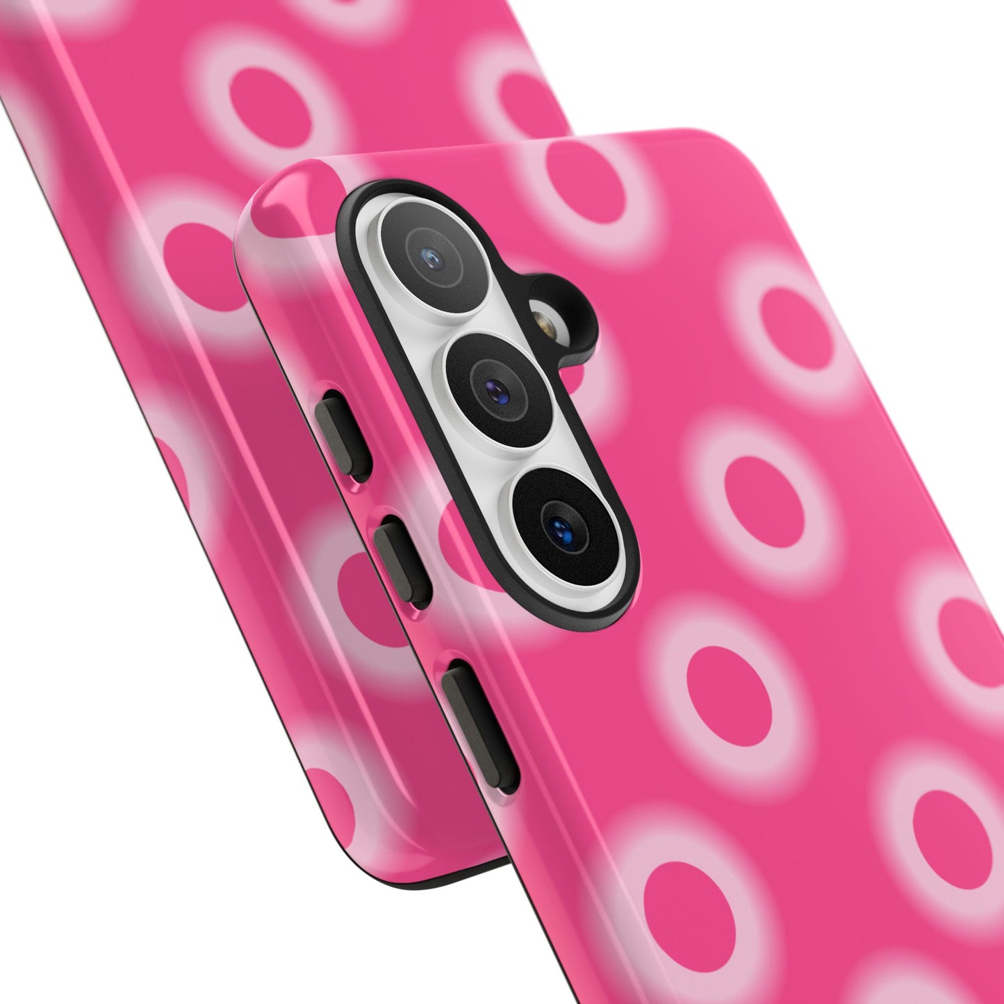 Pink Retro Dot Tough Phone Case