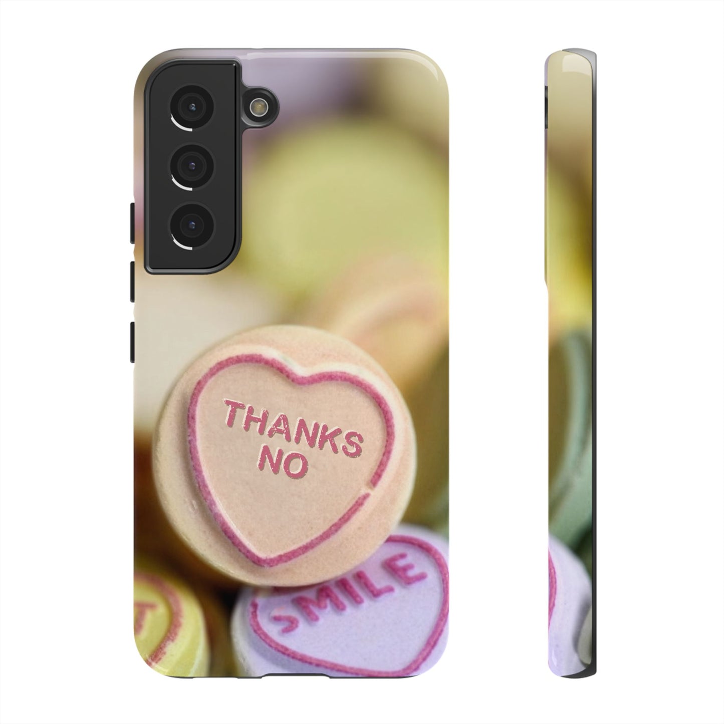 Personalised Love Heart Tough Case for Apple iPhone, Samsung Galaxy and Google Pixel.
